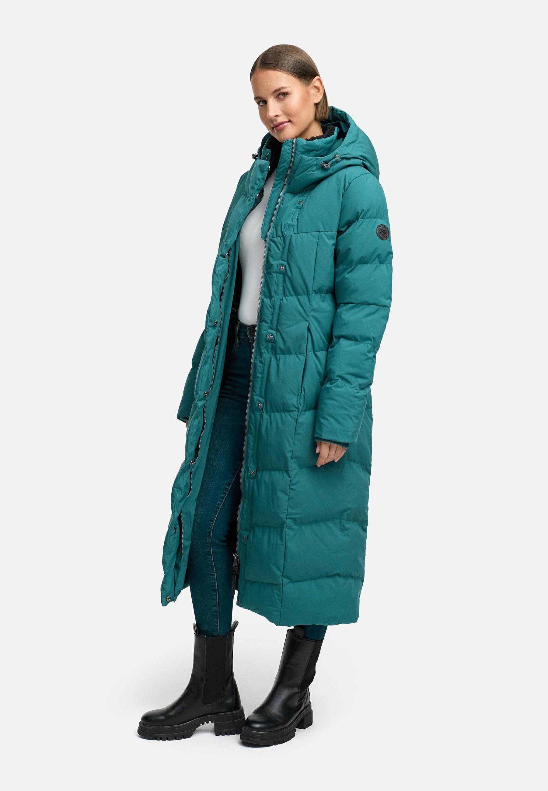 Ragwear Wintermantel »Pavla Long Soft YOUMODO« Wasserdichter Steppmantel mit Kuschelkragen