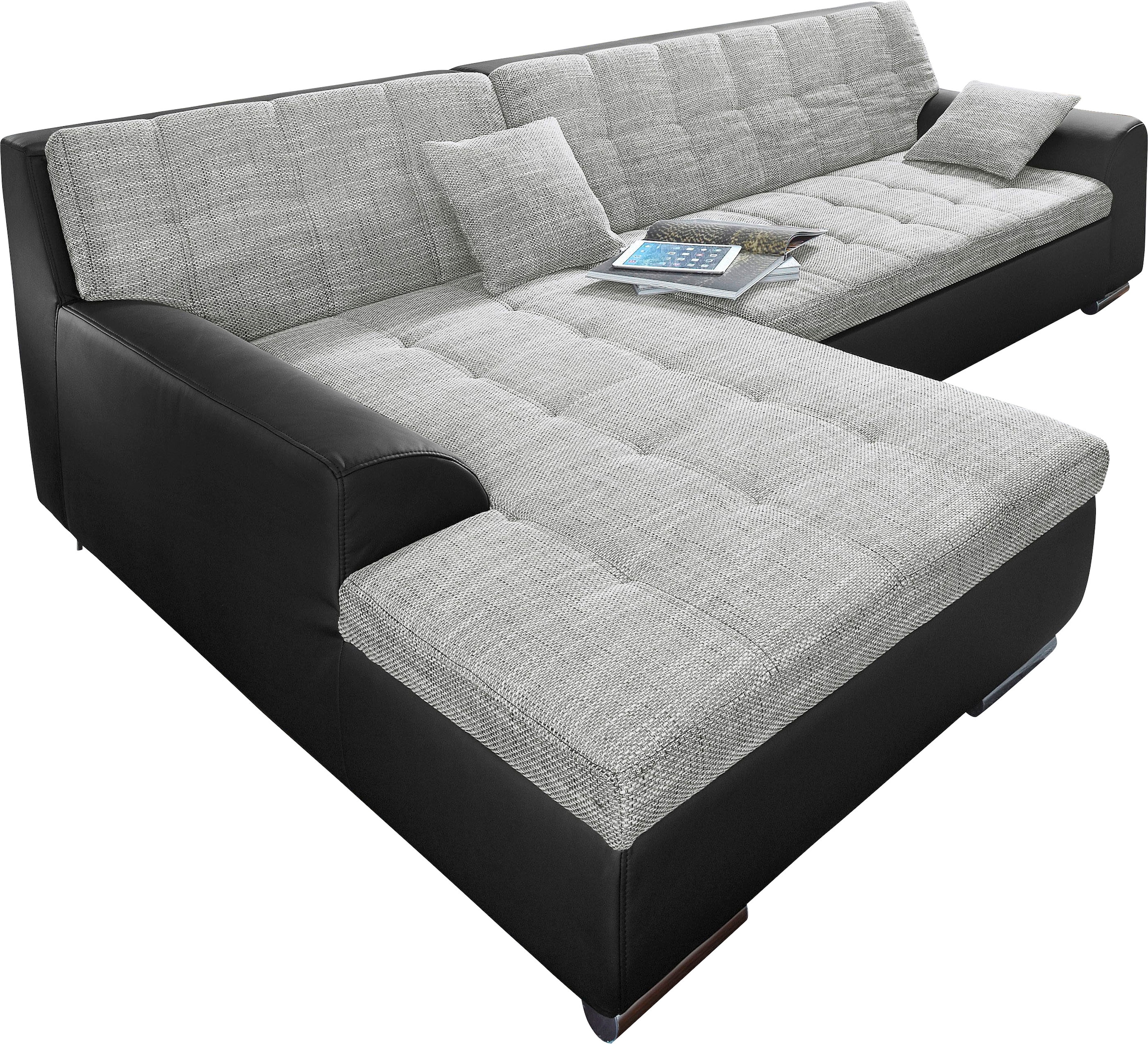 DOMO collection Ecksofa "Treviso viele Bezüge, auch in Cord, L-Form, B/T/H: günstig online kaufen