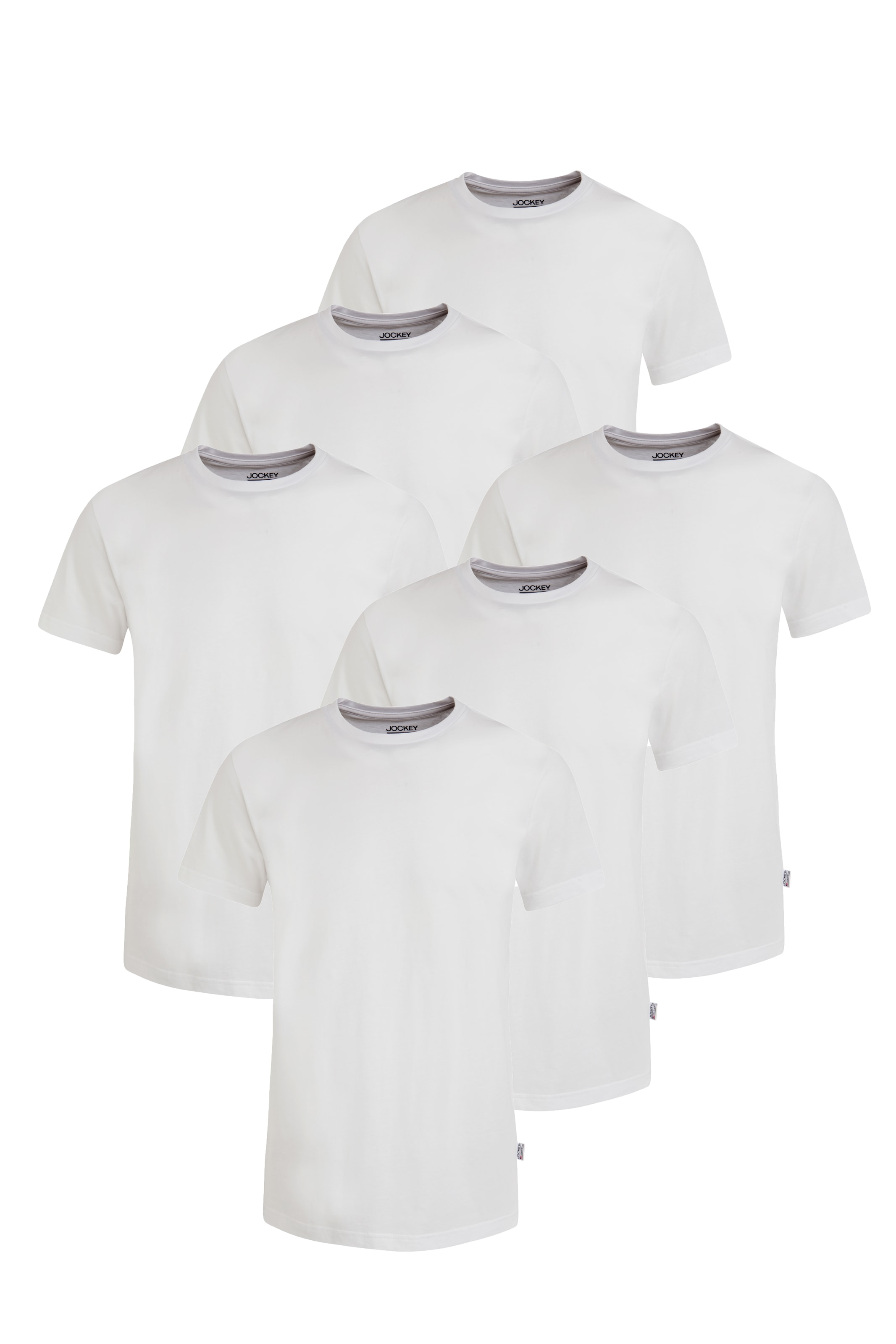 Jockey American-Shirt "AMERICAN T-SHIRT", (6er Pack), Flache Nähte, Relax F günstig online kaufen