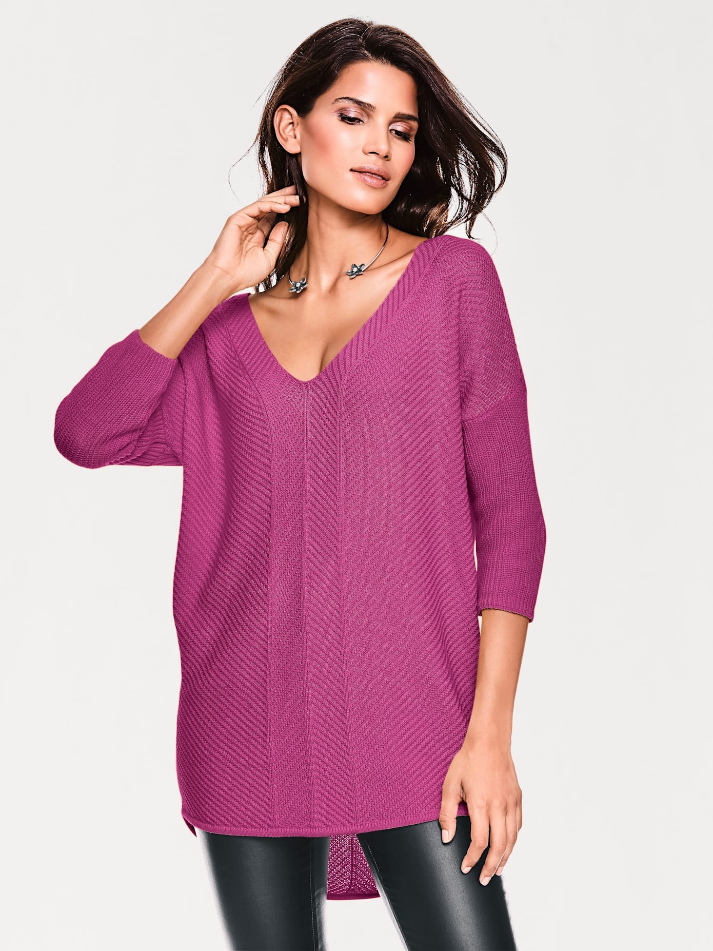 heine Strickpullover "V-Pullover" günstig online kaufen