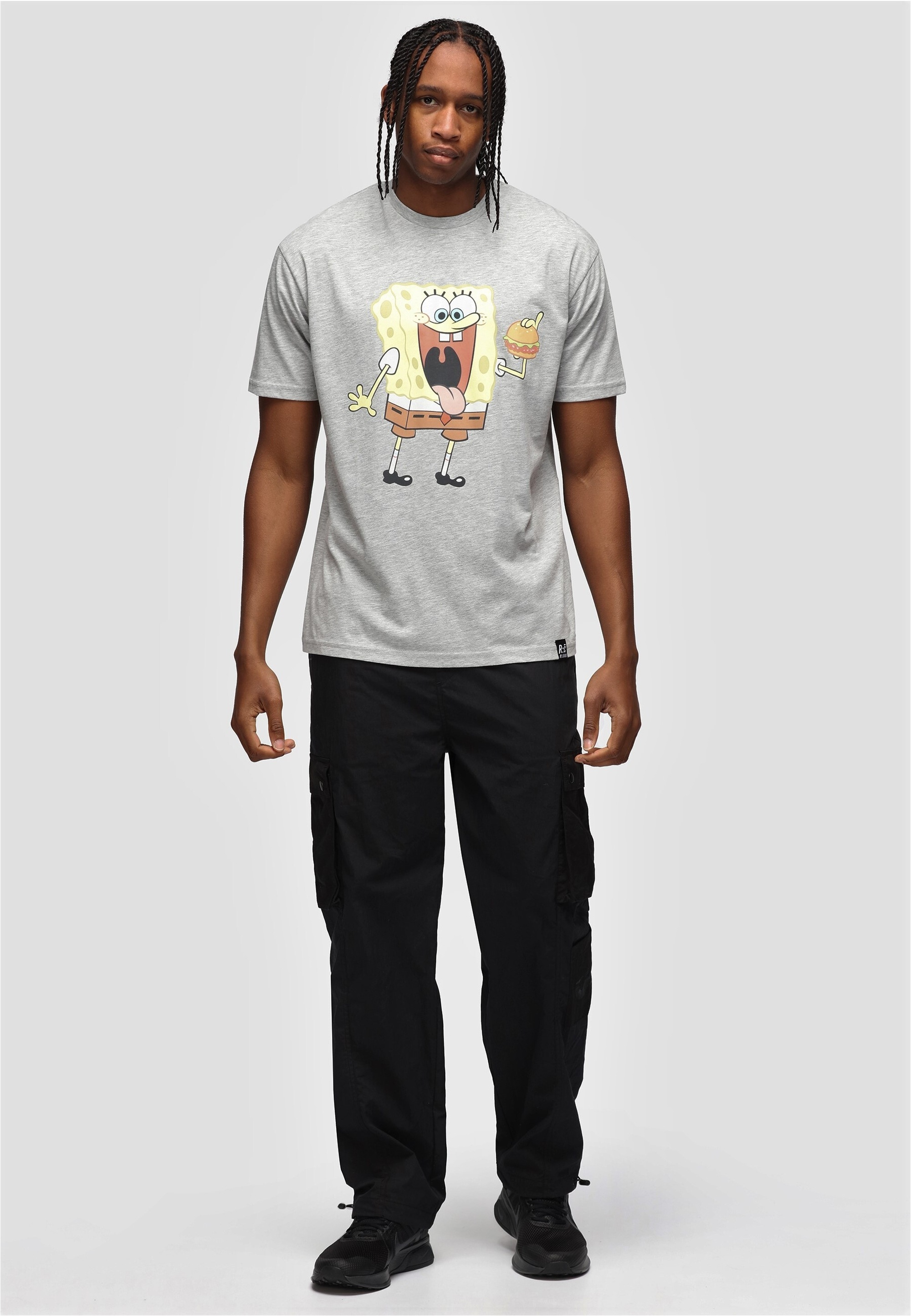 Recovered T-Shirt "SpongeBob Eating Burger Relaxed", 1 Stk. mit lustigem Sp günstig online kaufen