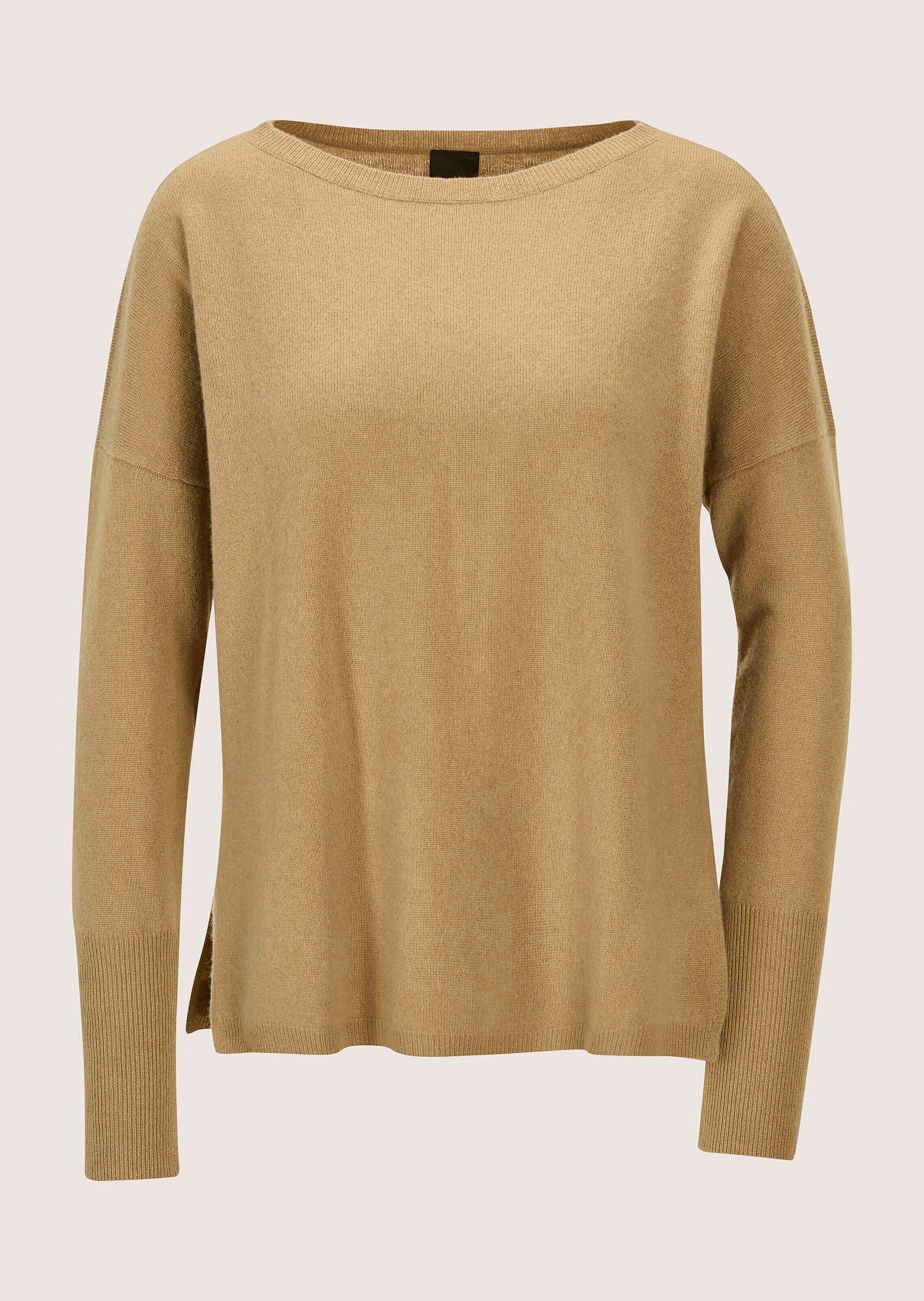 MADELEINE "Kaschmirpullover Schlichter Strickpullover mit U-Boot-Ausschnitt" Good-Cashmere-Qualität