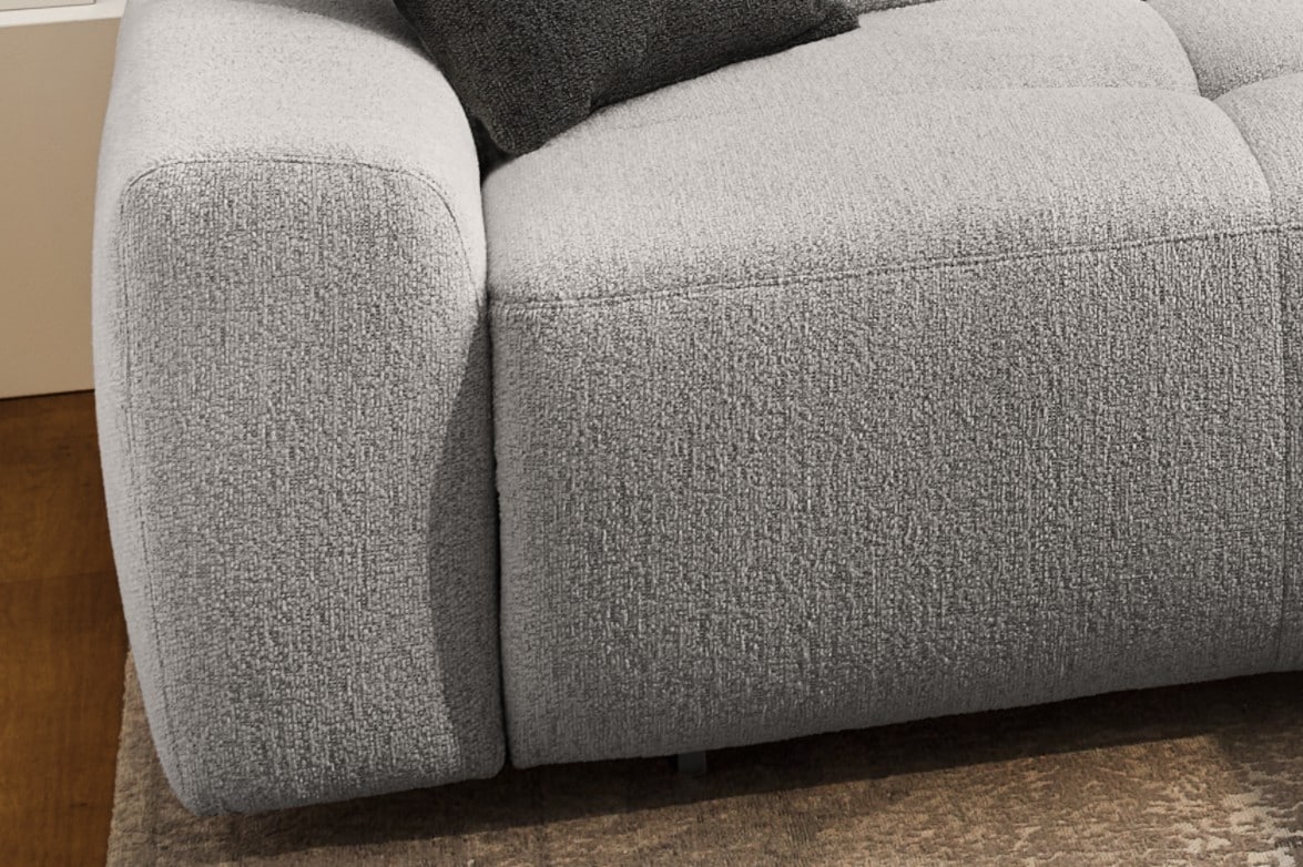 Jockenhöfer Gruppe Ecksofa »Unos L-Form, B: 299 cm, mit 60 cm elektr. Sitztiefenverstellung« 140kg Belastbarkeit, USB-Anschluss, Kopfteilverstellung & Zierkissen