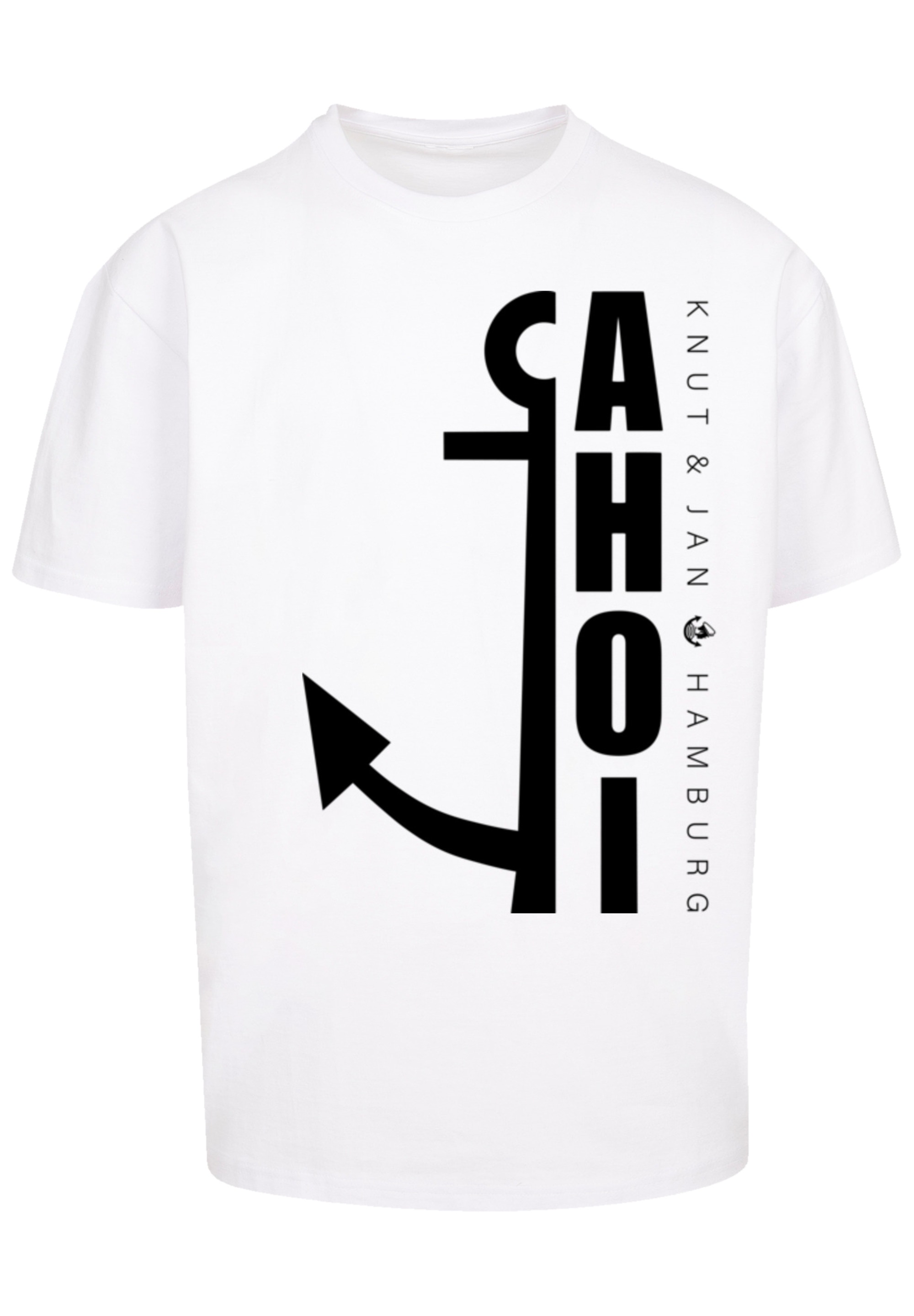 F4NT4STIC T-Shirt »Ahoi Anker Knut & Jan Hamburg«, Print