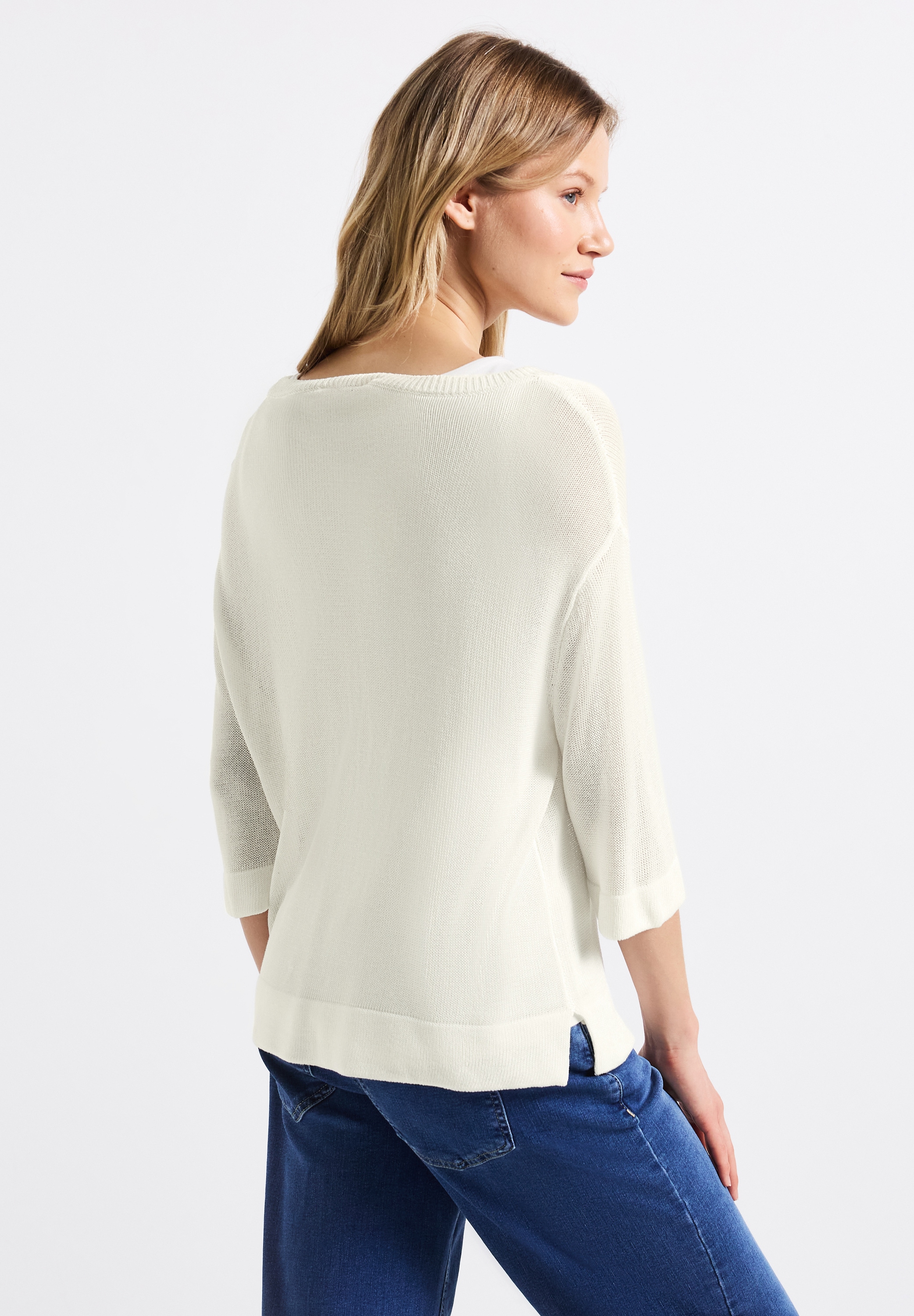 STREET ONE Strickpullover, mit 3/4 Ärmeln