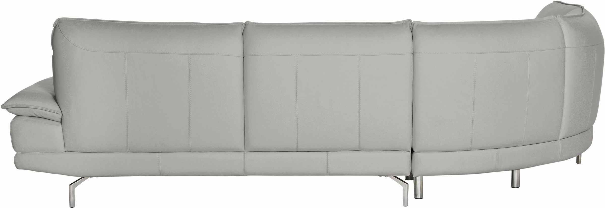 CALIA ITALIA Ecksofa »Dave, italienisches Designsofa L-Form, erstklassiger Sitzkomfort«, Ottomane wahlweise links oder rechts, in zwei tollen Lederqualitäten