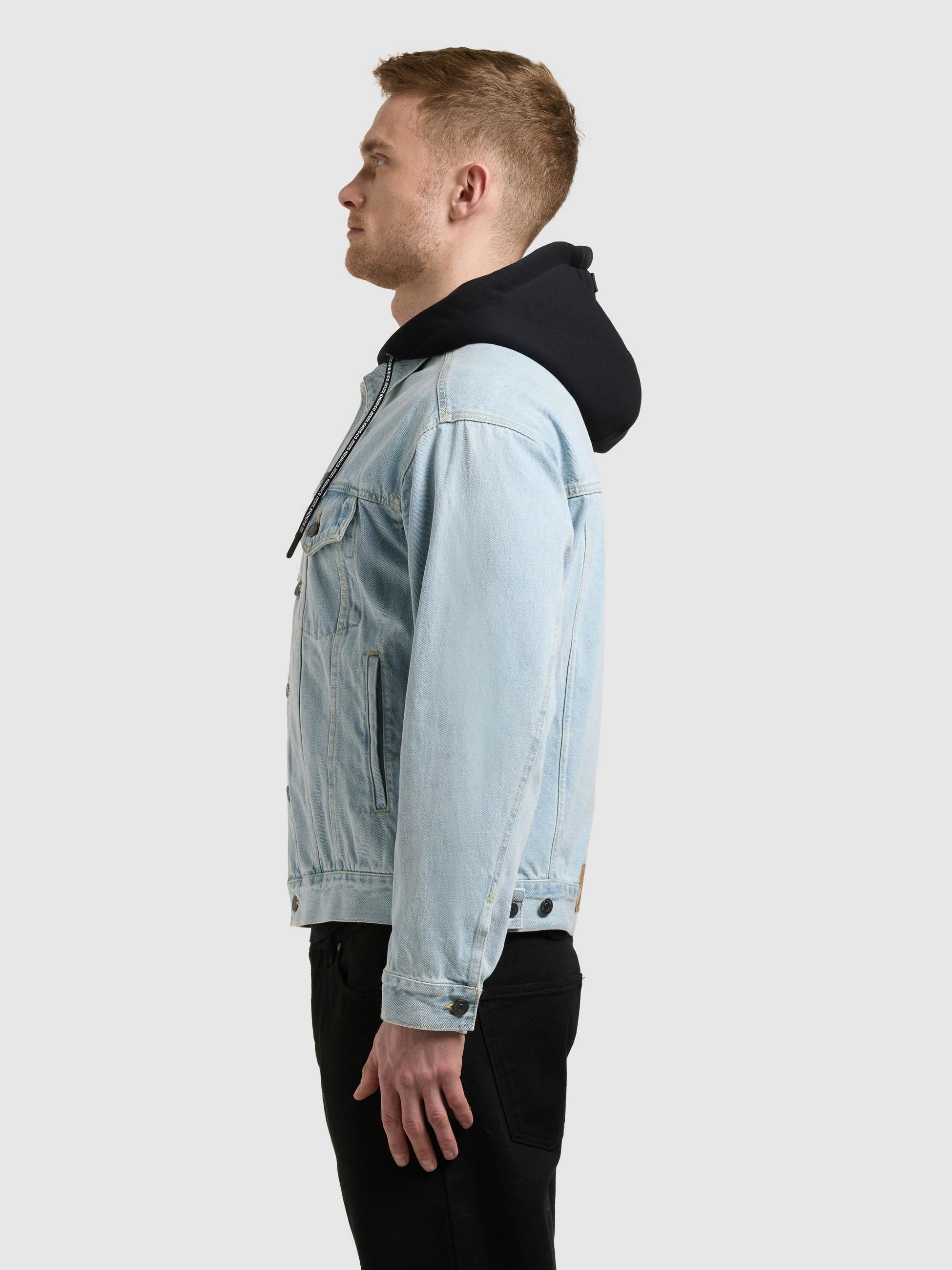 khujo Jeansjacke »Jokin« mit Kapuze Herren Denim-Jacke mit Sweat-Kapuze