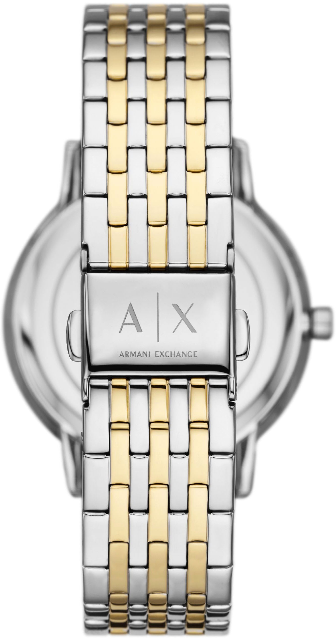 ARMANI EXCHANGE Quarzuhr, (Set, 2 tlg., mit Armband), Armbanduhr, Damenuhr, ideal auch als Geschenk, analog