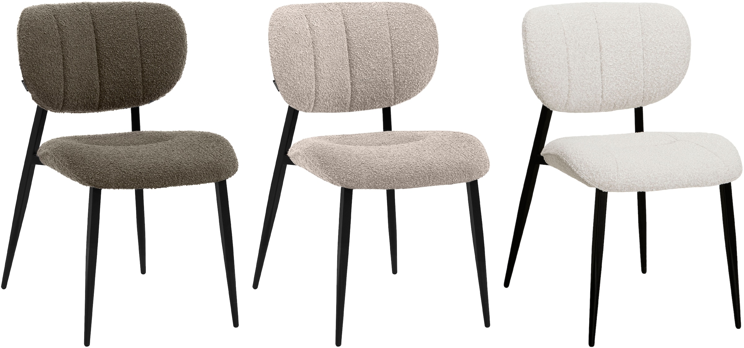 OMG Design Esszimmerstuhl "Joe", (Set), 1 St., Stoff, moderner Bouclé Bezug günstig online kaufen