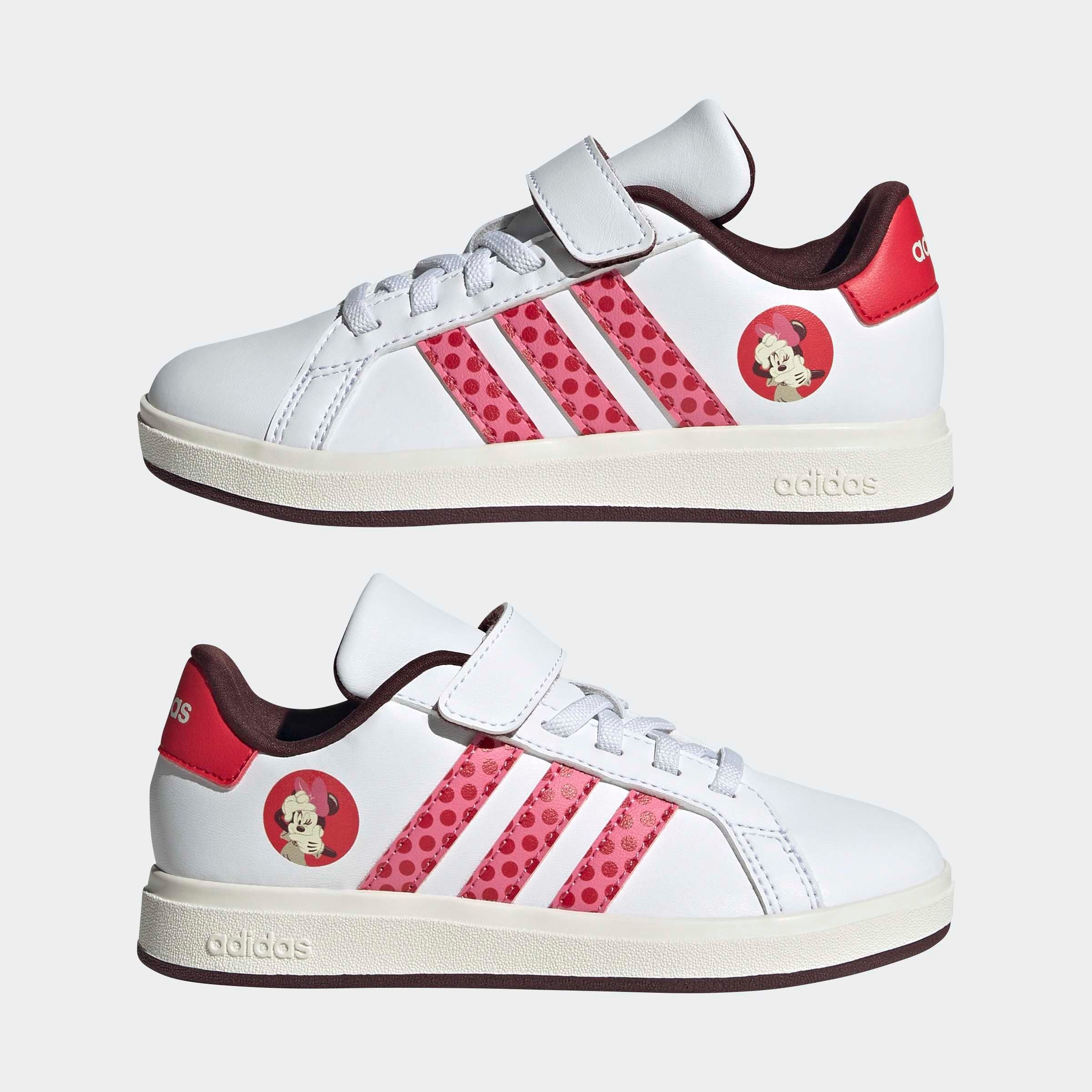 adidas Sportswear Sneaker »DISNEY MINNIE MAUS GRAND COURT 2.0 KIDS«  Design auf den Spuren des adidas Superstar, für Kinder & Jugendliche