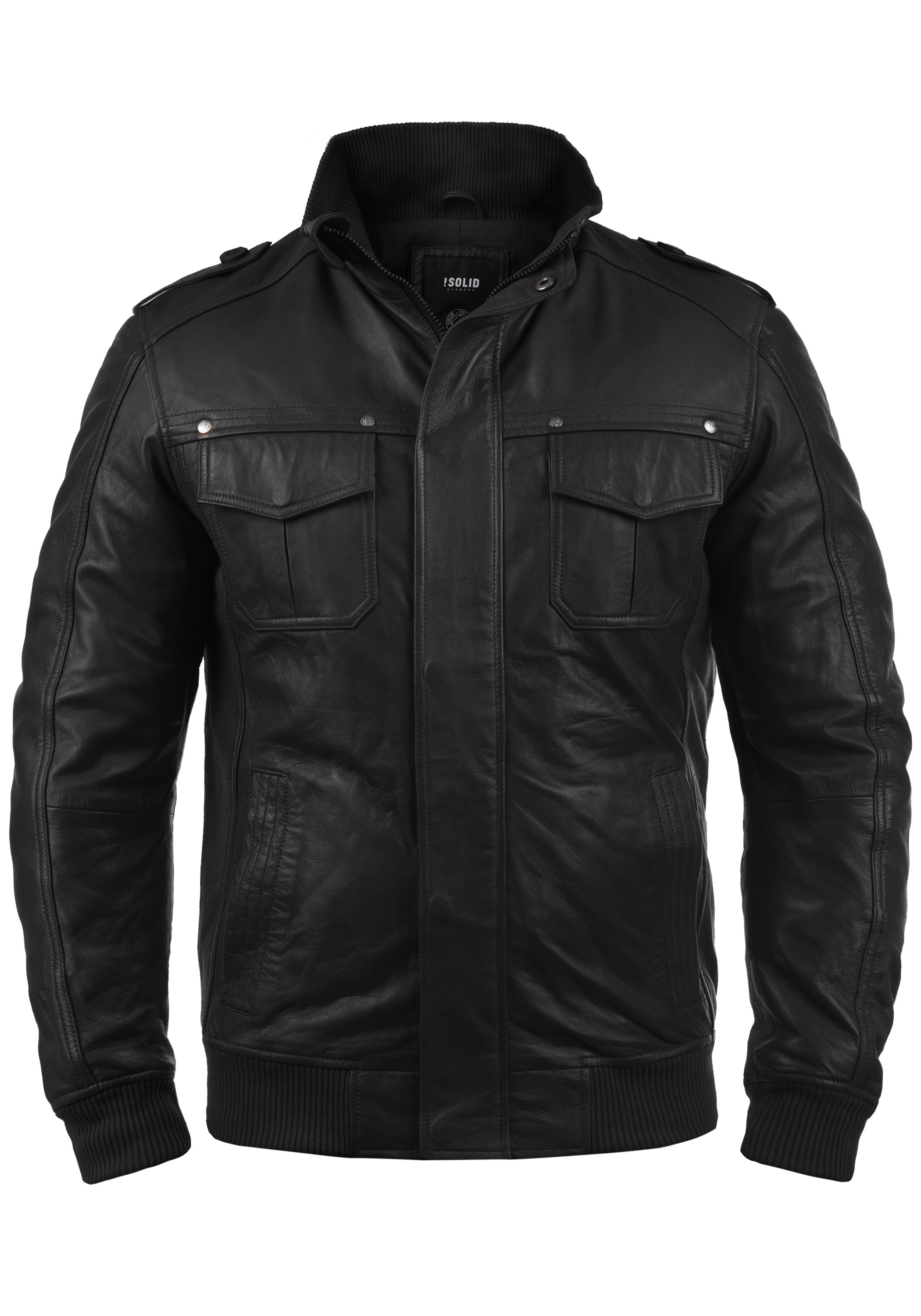 Solid Lederjacke "Lederjacke SDCamash", ohne Kapuze