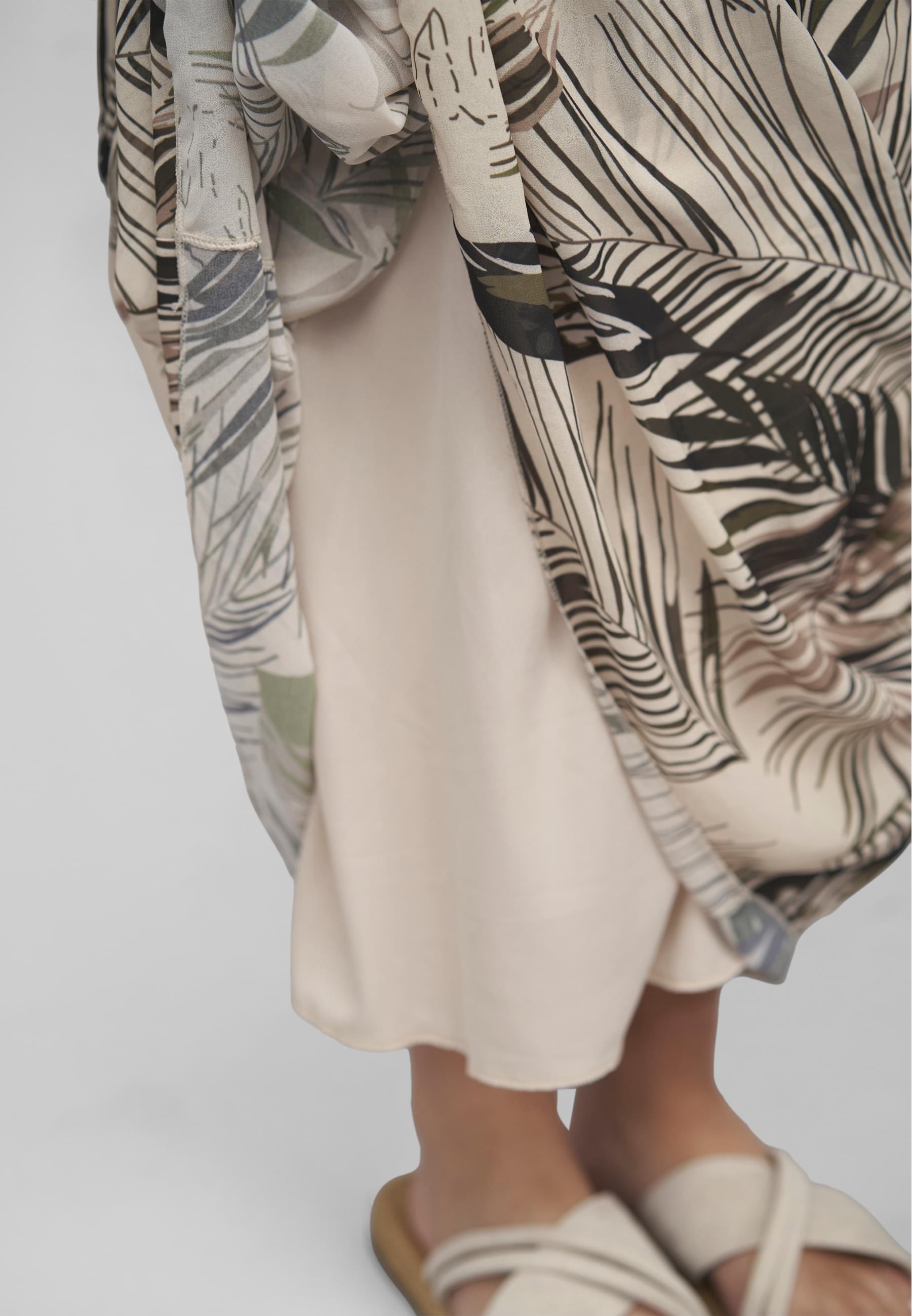 CLOUD 5IVE Shirtkleid »CLOUD 5IVE 2-Layered Maxi-Dress Tropical Print« 1 Stk. tlg.