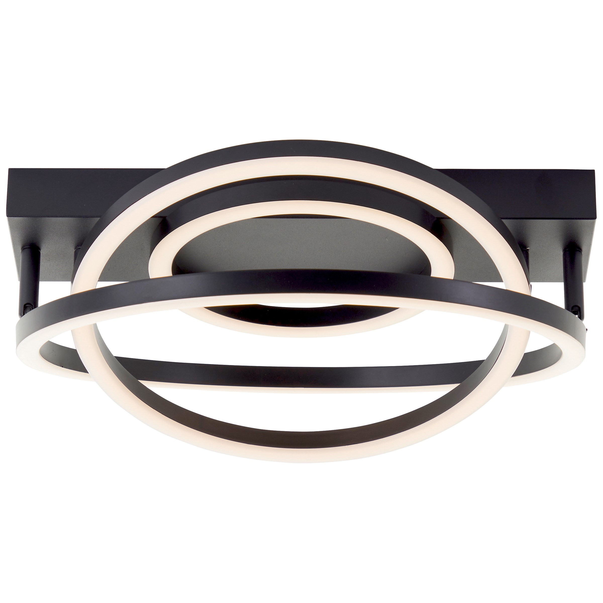 Brilliant LED Deckenleuchte »Pedley« LED-Modul 1 Stk. Warmweiß 38 cm, 3800lm, 3000K, dimmbar, schwenkbar, schwarz