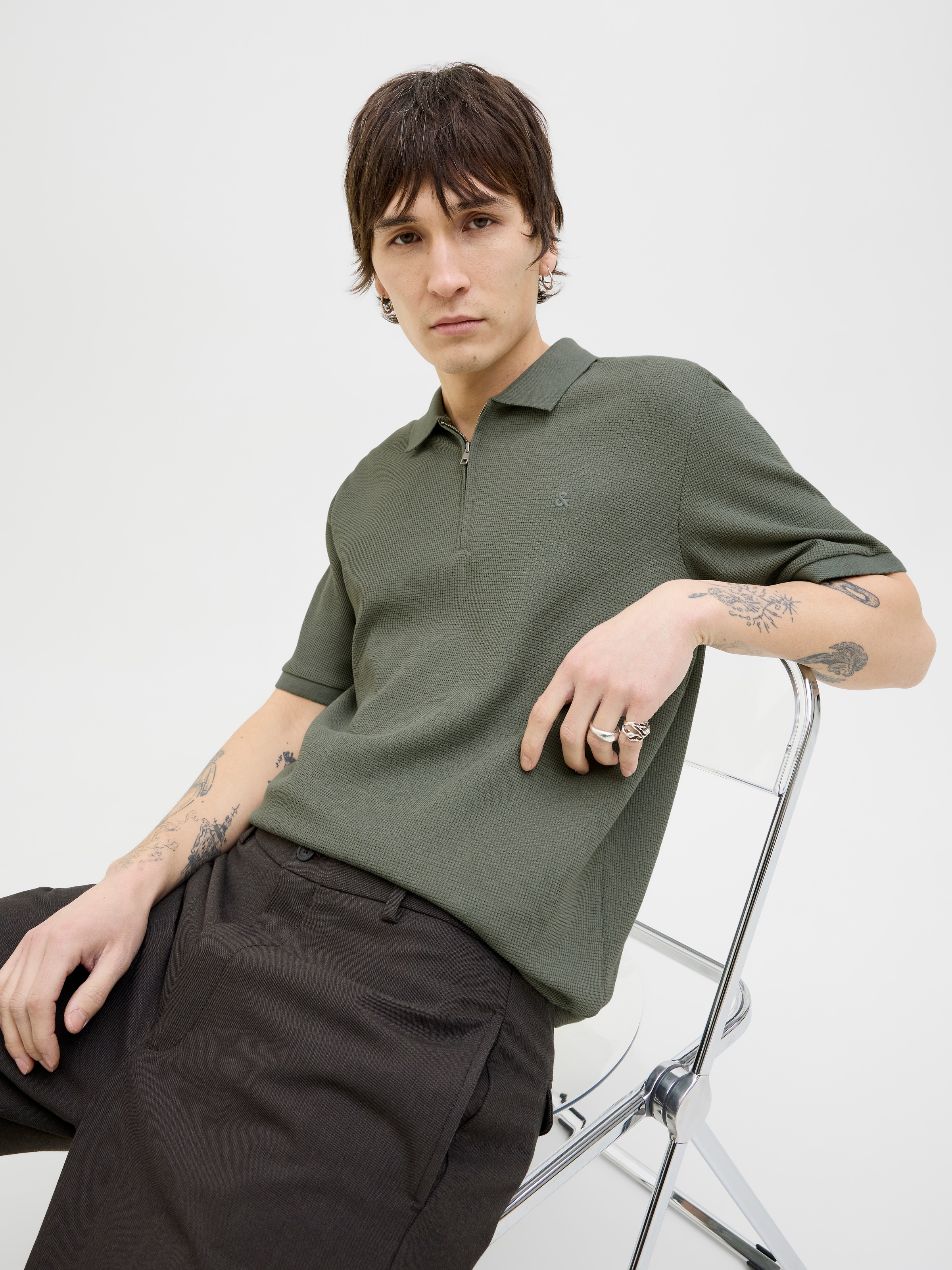 Jack & Jones Poloshirt "JJEAUSTIN ZIP POLO SS NOOS" günstig online kaufen