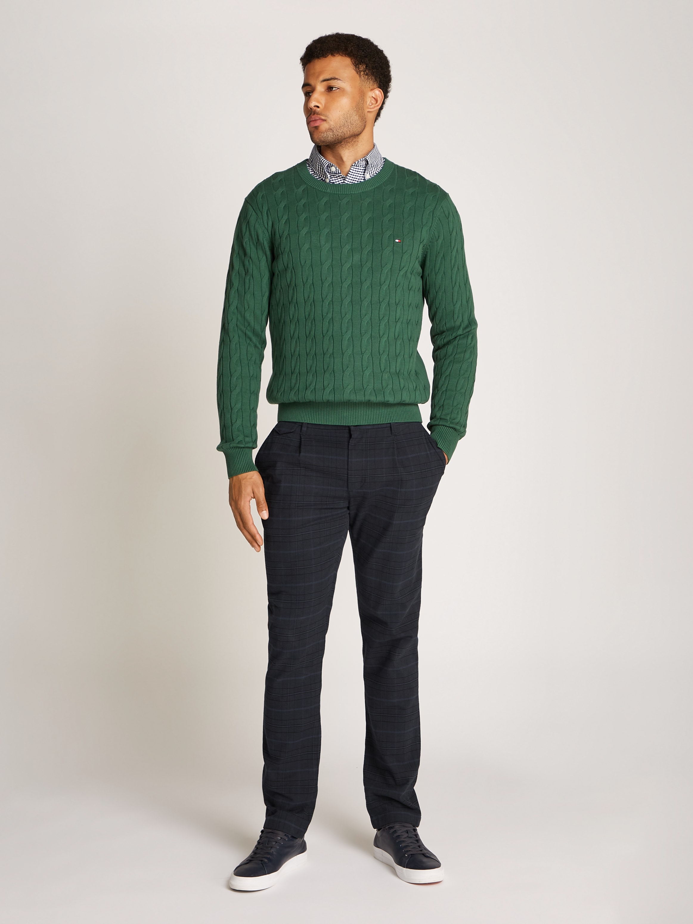 Tommy Hilfiger Chinohose »DENTON 1 PLT POW CHECK«  mit Karomuster