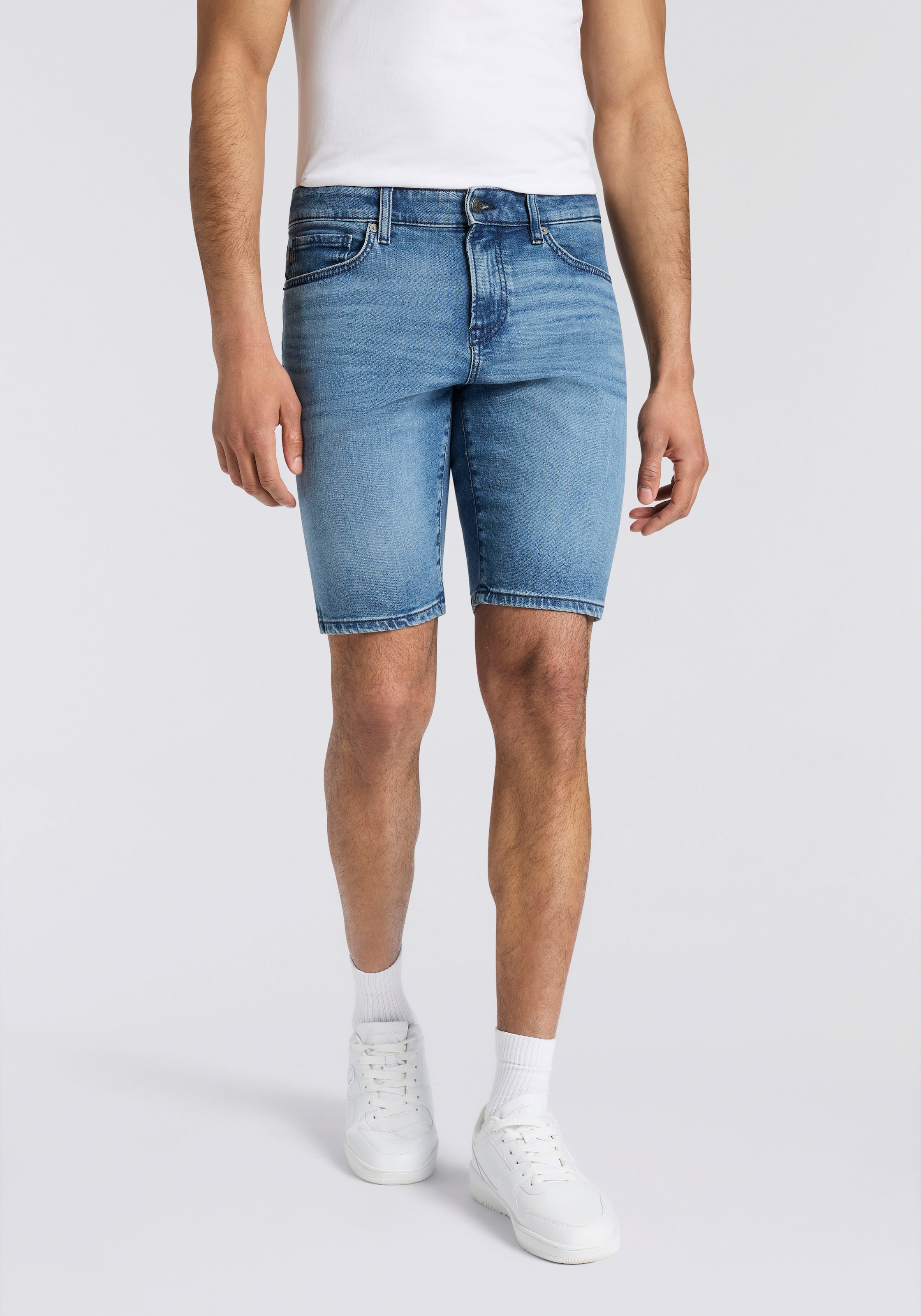 BOSS ORANGE Jeansshorts Regular Fit, Stretch-Denim, used washed günstig online kaufen