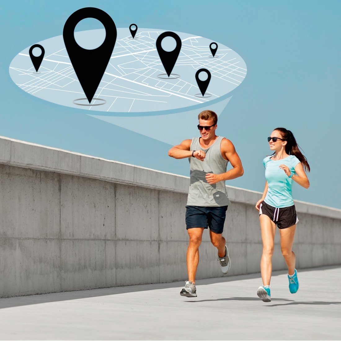 »Fitnesstracker BAUR Herzfrequenz, | Smartwatch Hama GPS, (wasserdicht, Kalorien) integriertes \