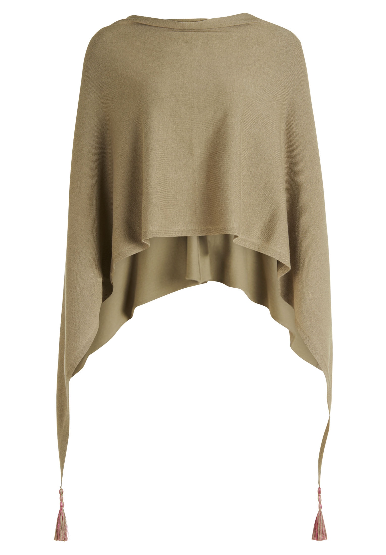 Betty Barclay Strickjacke »Betty Barclay Strick-Poncho mit Fransen«, Quasten