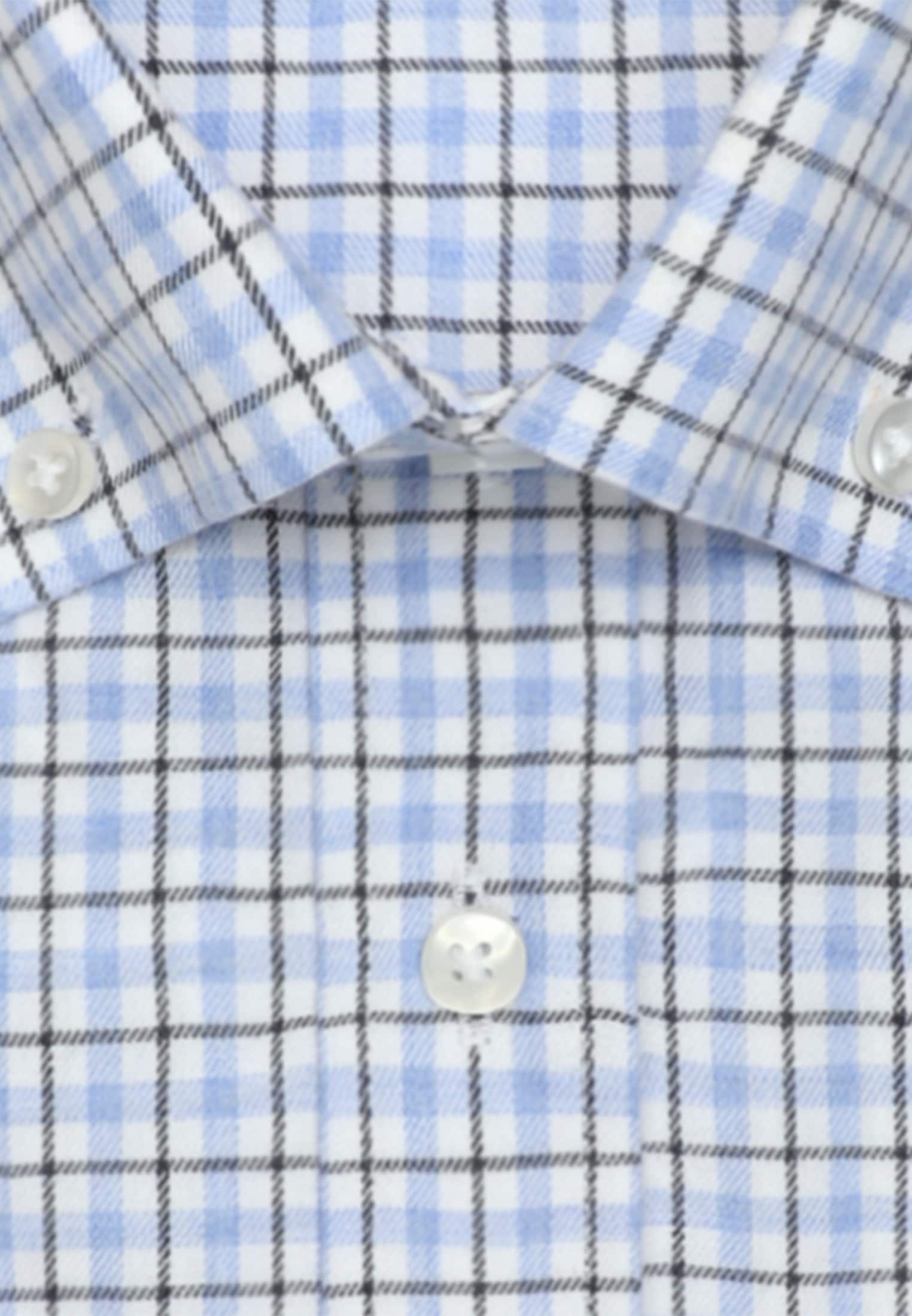 seidensticker Flanellhemd "Schwarze Rose", Shaped 1/1 Button-Down-Kragen Ka günstig online kaufen