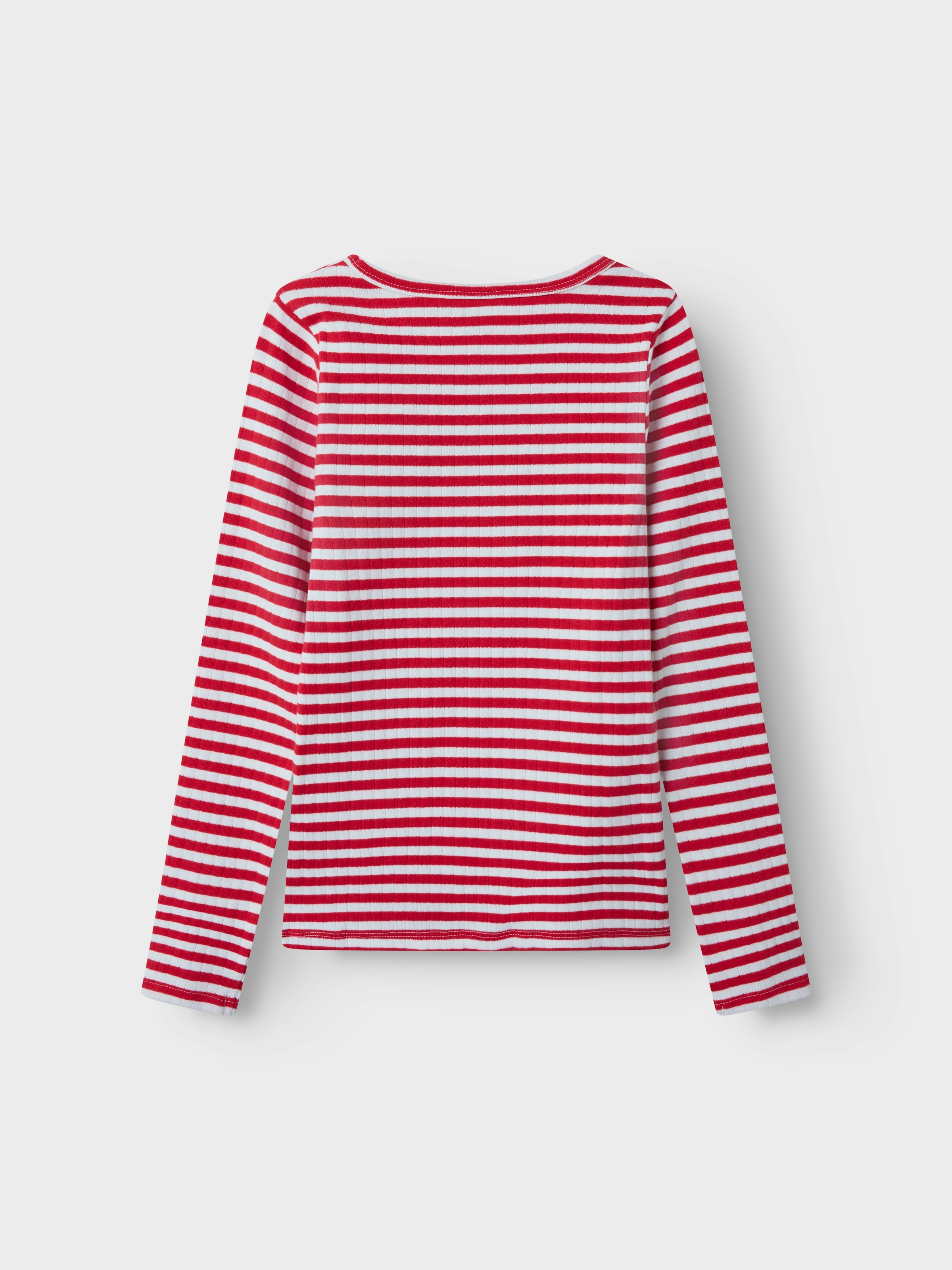 Name It Langarmshirt »NKFSURAJA XSL LS TOP NOOS«, toller Ringel-Look in gerippter Qualität