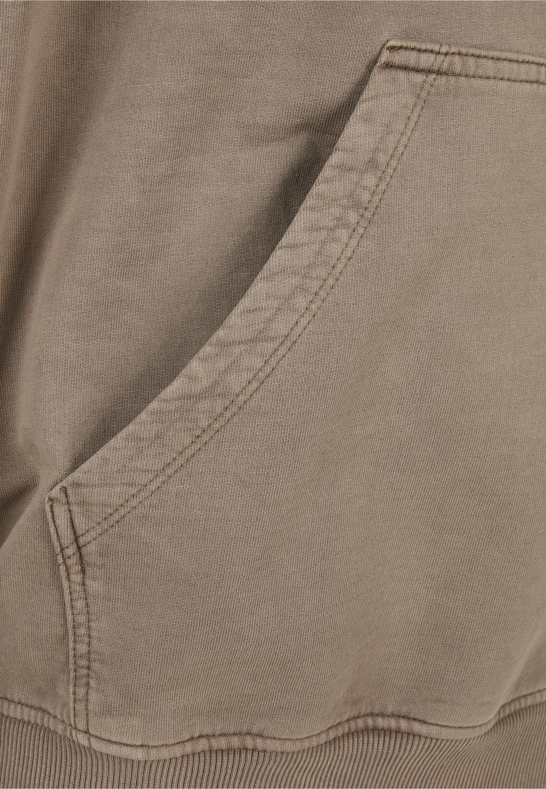 URBAN CLASSICS Rundhalspullover »Urban Classics Herren Overdyed Hoody« 1 Stk.