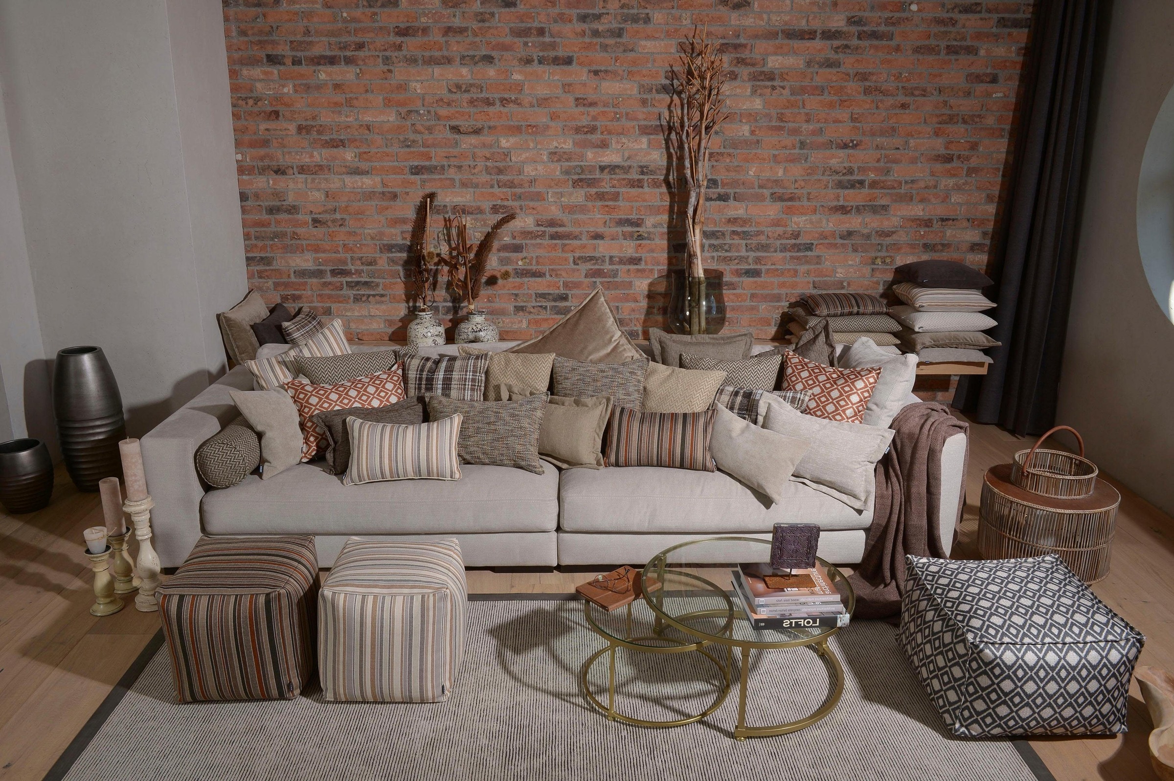 H.O.C.K. Dekokissen »Addicted«, im eleganten Design, Kissenhülle mit Füllung, 1 Stück