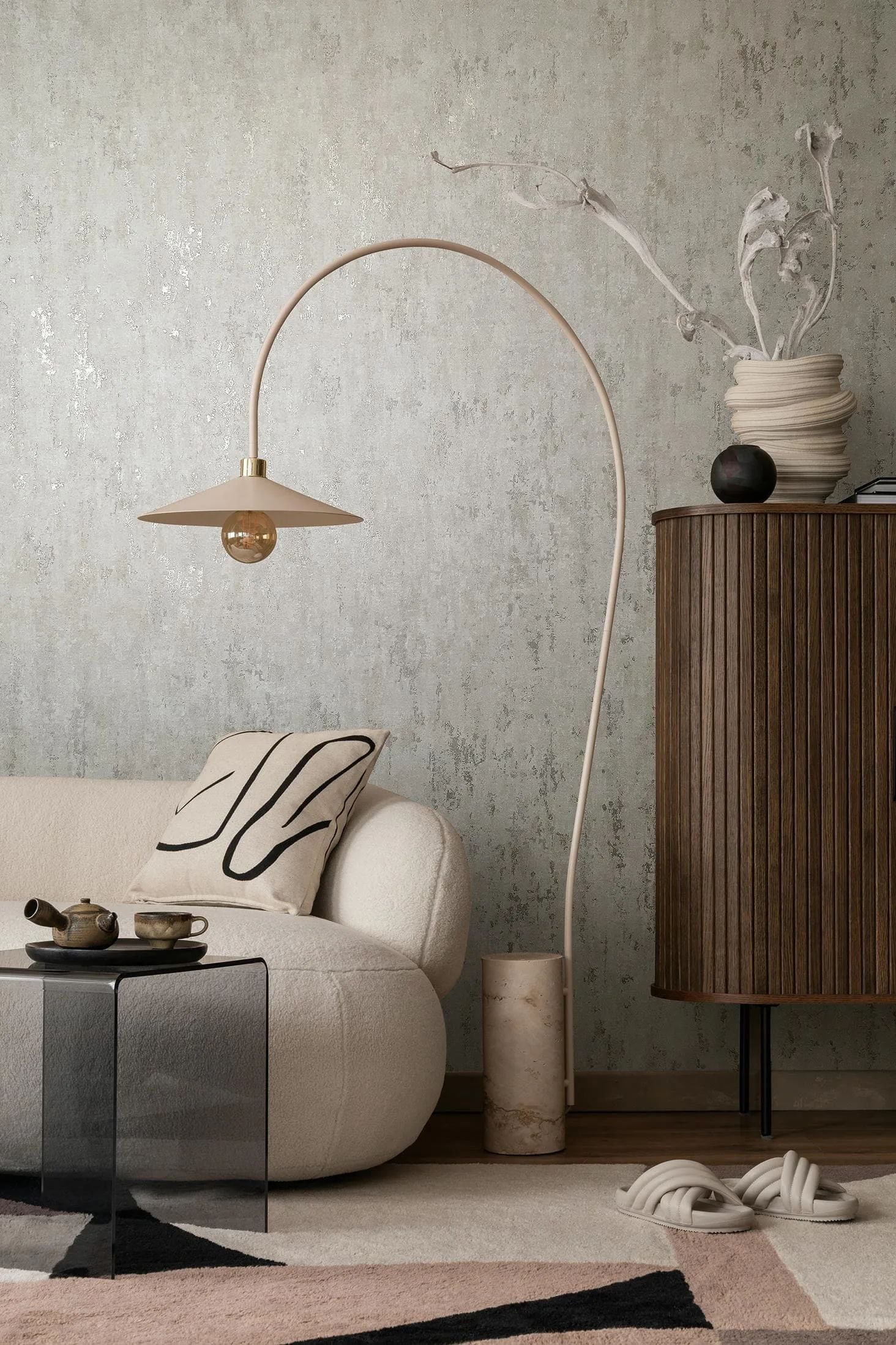 Marburg Vliestapete »Tapete Calm Concrete«, urban, moderne Vliestapete für Wohnzimmer Schlafzimmer Küche
