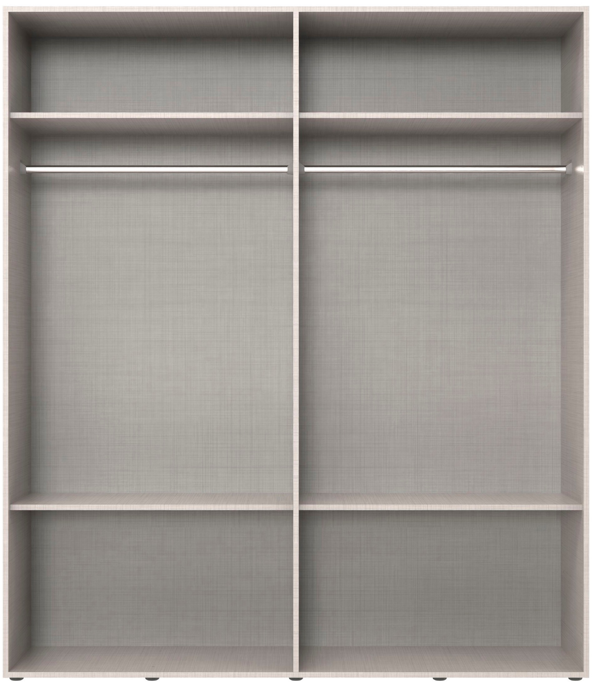 Wimex Kleiderschrank »Mugano,in 8 Breiten,3 Höhen,2 Tiefen, viele Farben, Made in Germany«, (in Basic oder Premium Ausstattung mit 2 weiteren Einlegeböden), mit langen oder kurzen Griffen aus Metall, mit oder ohne Spiegel