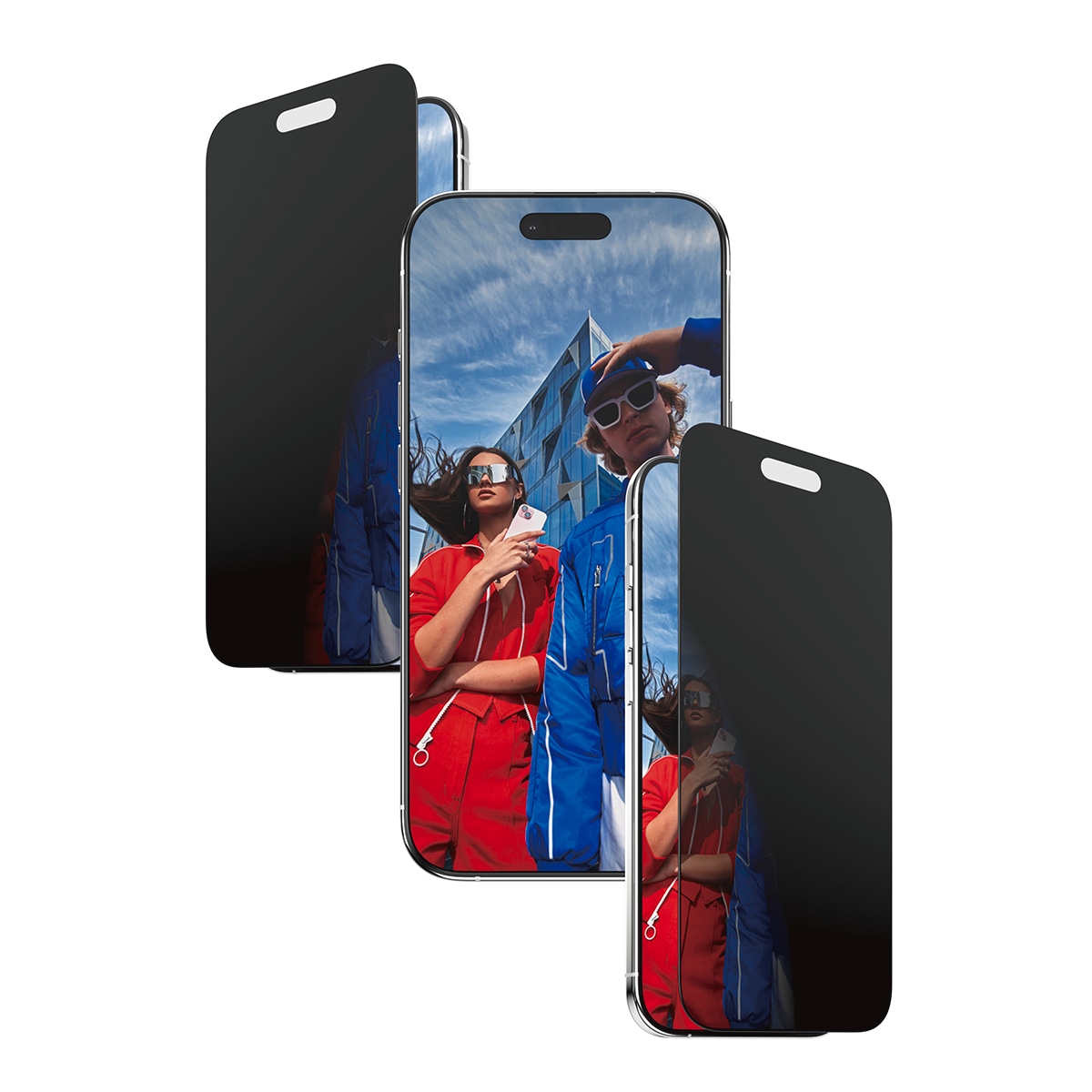 CARE by PanzerGlass Displayschutzglas »2-Way Privacy Ultra-Wide Fit Screen Protector«, für Apple iPhone Air, Displayschutzfolie, Schutzfolie, Bildschirmschutz, kratz- & stoßfest
