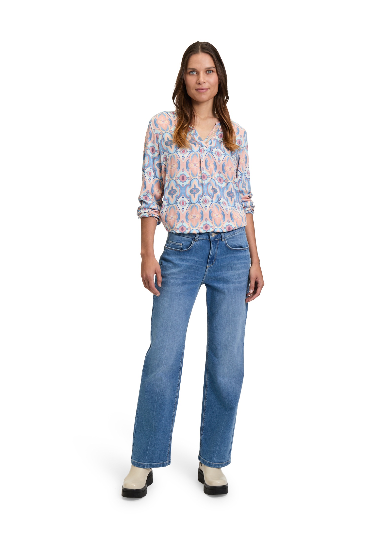 Cartoon Shirtbluse »Cartoon Damen Blusenshirt mit Muster«