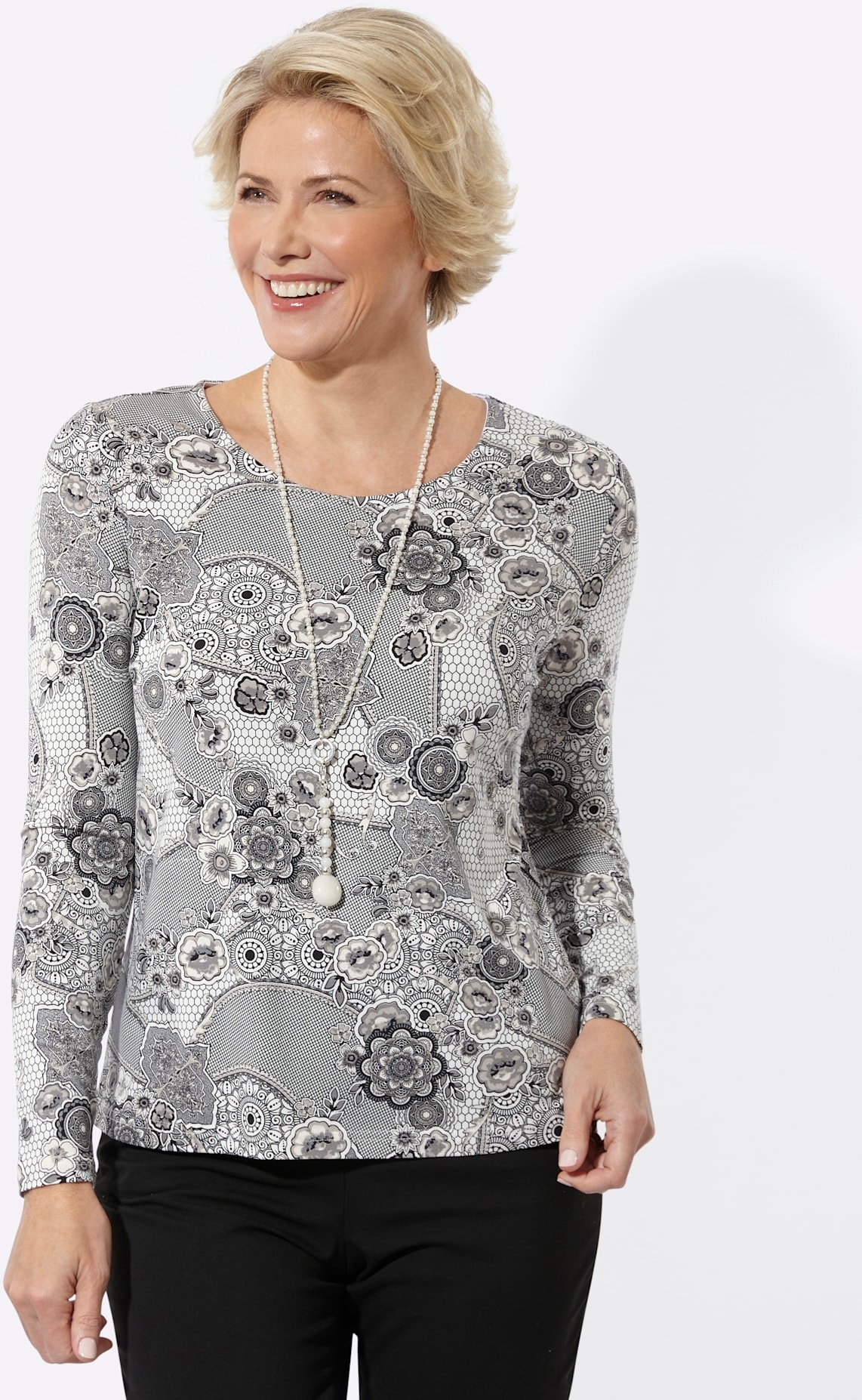 Classic Langarmshirt "Rundhals-Shirt" 1