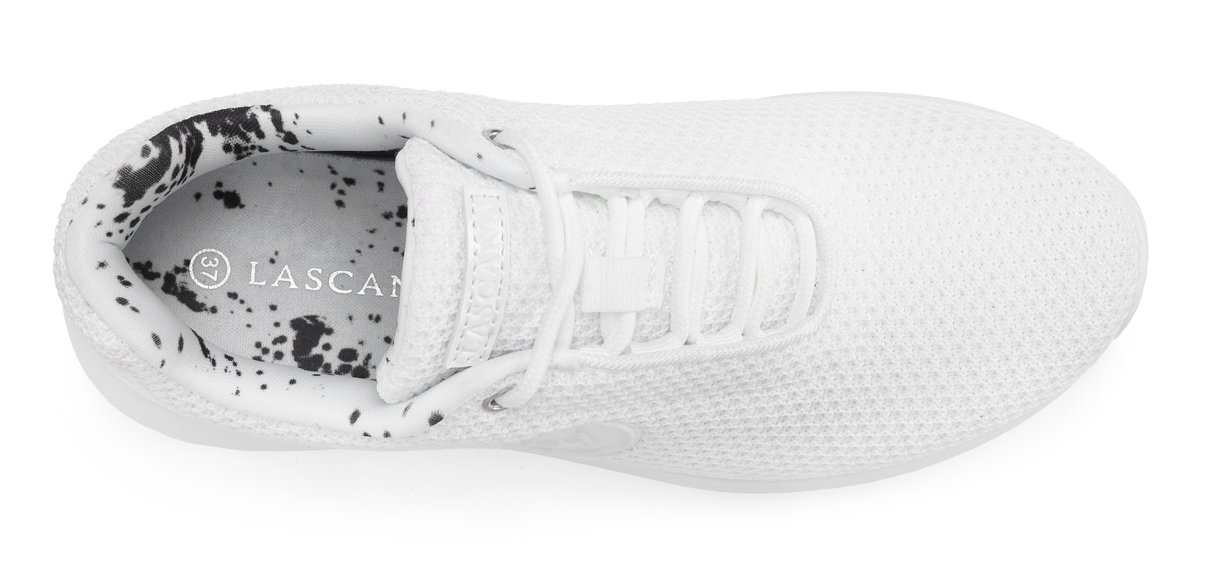 Sneaker LASCANA ACTIVE "Halbschuh, Turnschuhe", Damen, Gr. 35, weiß, Obermaterial: 100% Textilmaterial. Decksohle: 100% Textilmaterial. Futter: 100% Textilmaterial. Laufsohle: 100% Synthetik, unifarben, Basic, Schuhe Sneaker, mit atmungsaktivem Mesh-Oberm 2