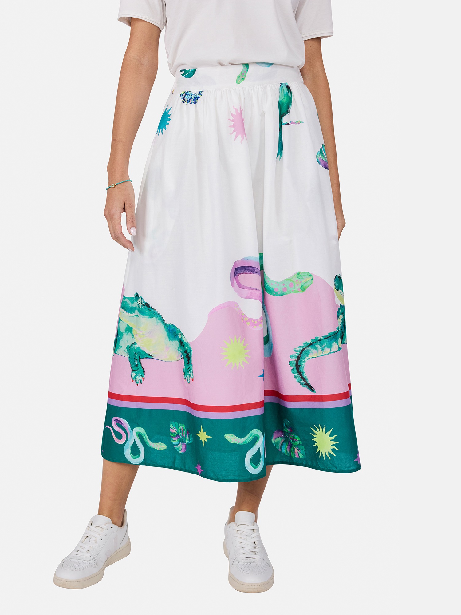 Lieblingsstücks RahelL Women's Pleated Skirt White 42 3