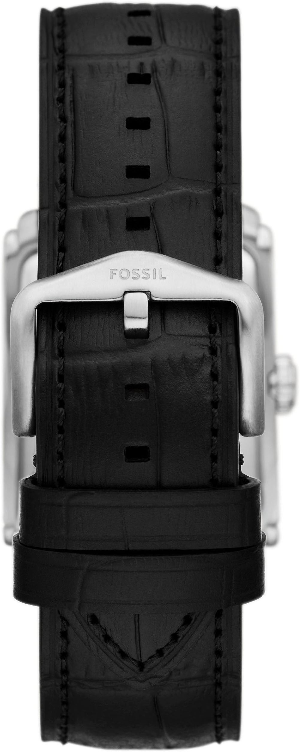 Fossil Quarzuhr »CARRAWAY«, Armbanduhr, Herrenuhr, Lederarmband, analog