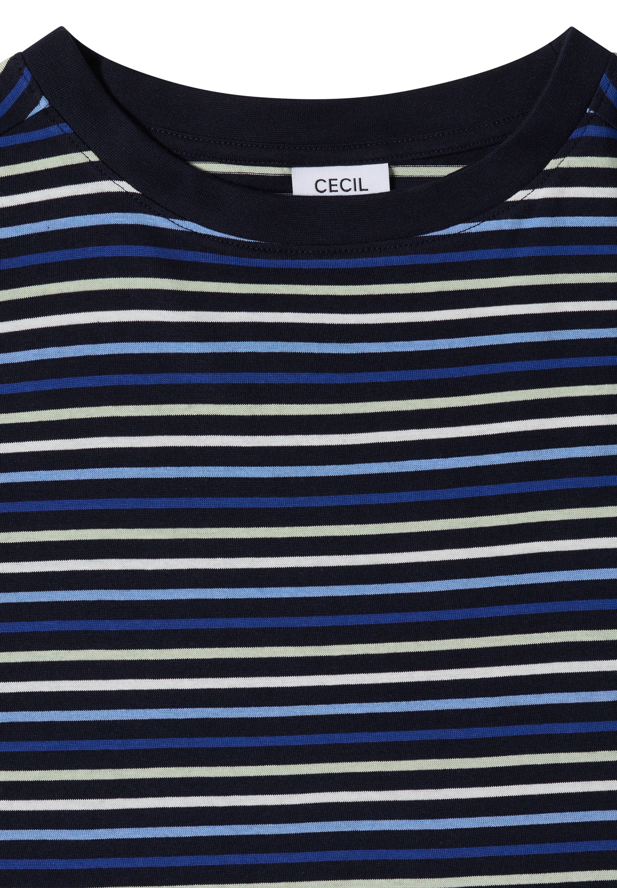 Cecil Print-Shirt mit bunten Streifen