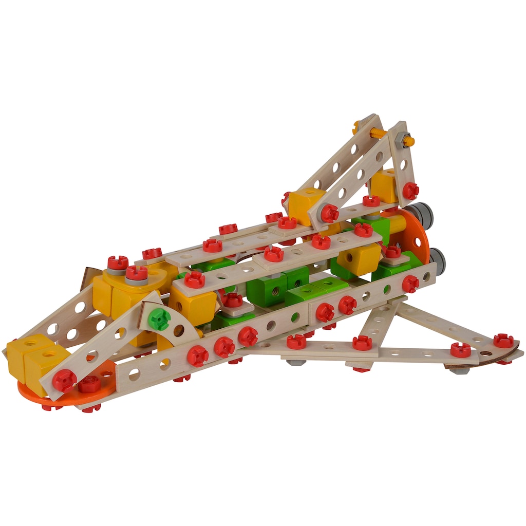 Eichhorn Konstruktionsspielsteine »Holzspielzeug, Constructor Rakete«, (250 St.)