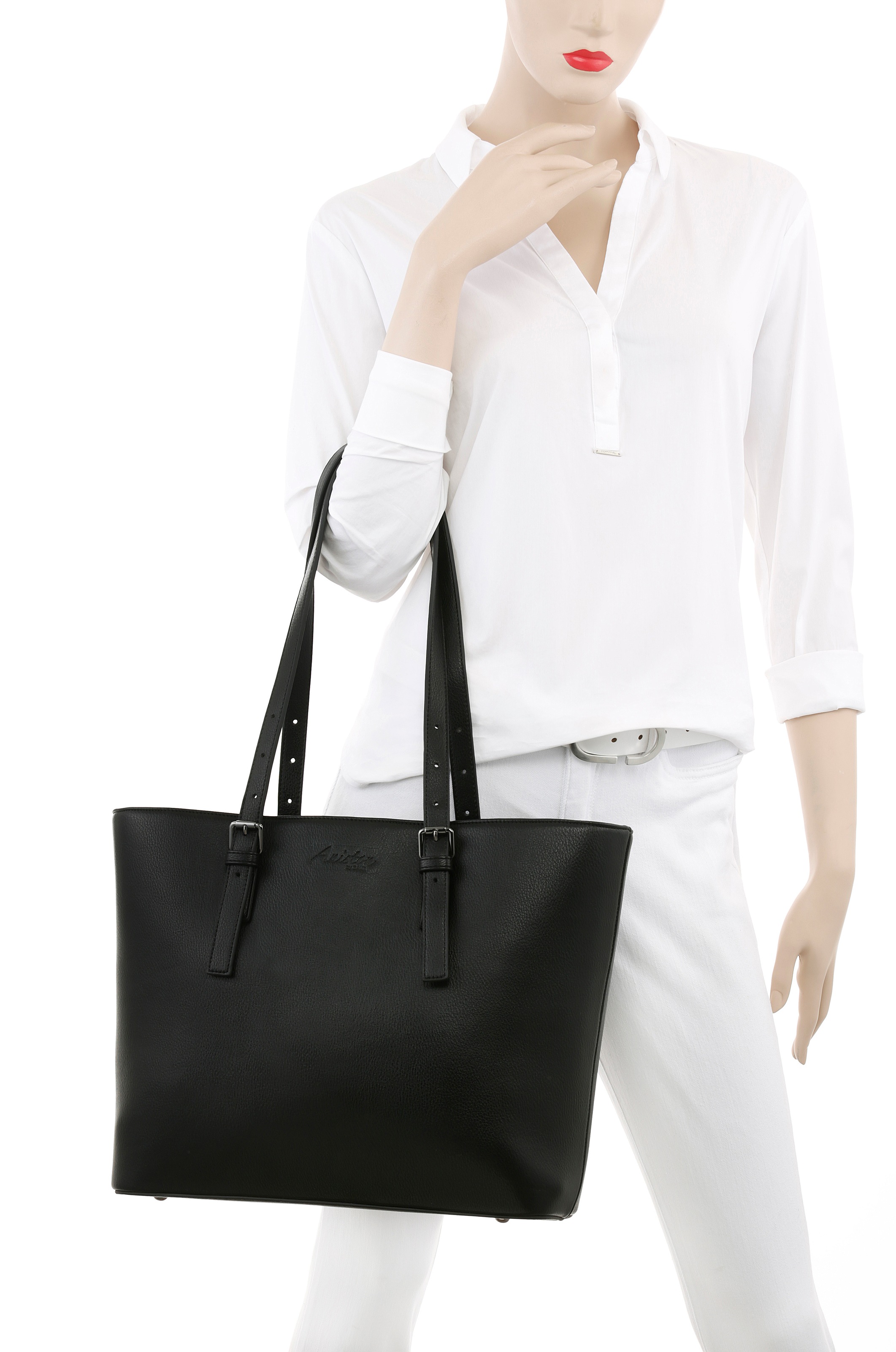 Aniston ACCESSOIRES Shopper "Big Smith Black" Handtasche Tragetasche günstig online kaufen