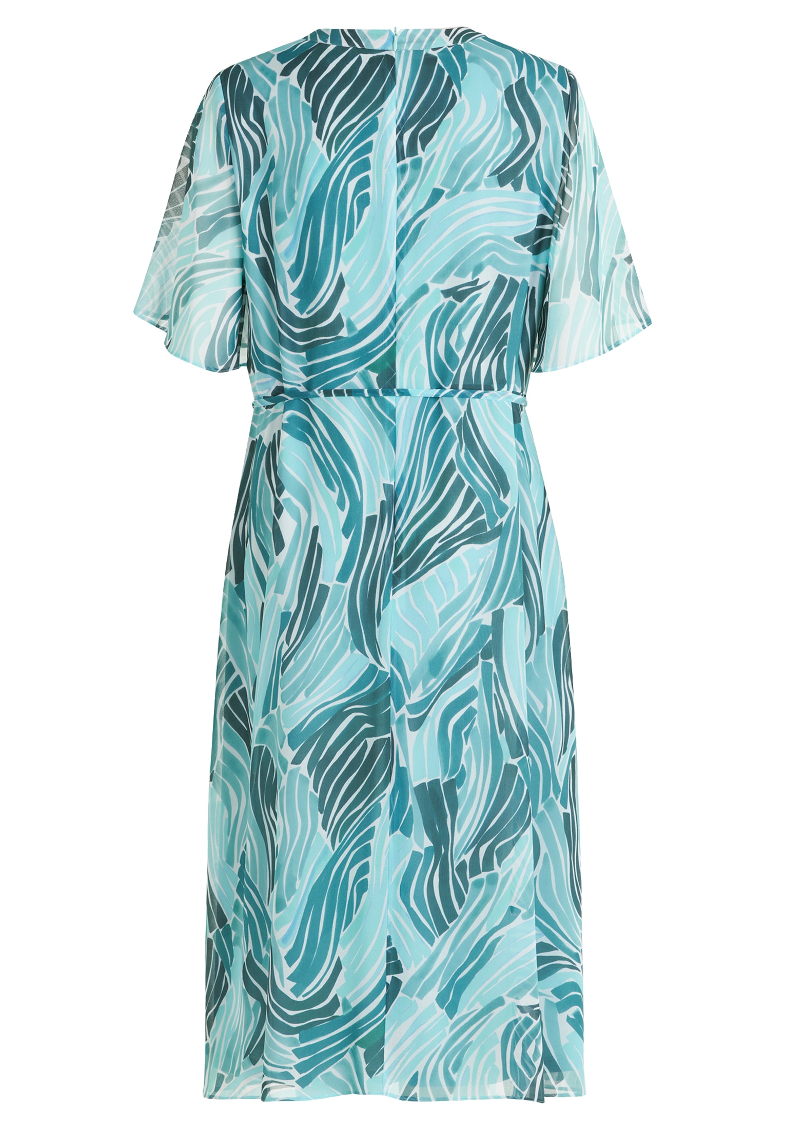Betty&Co Chiffonkleid »Betty & Co Chiffonkleid mit Flügelärmeln«, Druck
