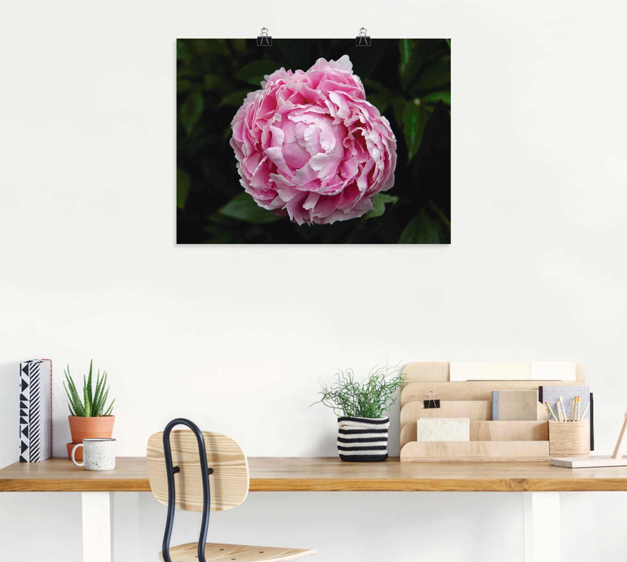 Artland Wandbild »Pfingstrose«, Blumen, (1 St.), als Leinwandbild, Wandaufkleber oder Poster in versch. Größen