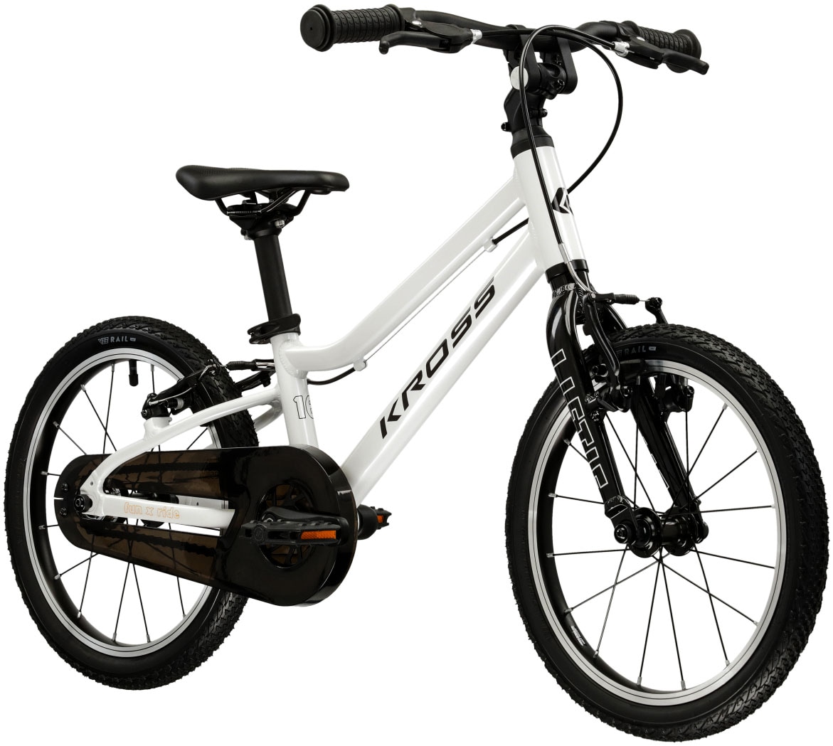 Kross Kinderfahrrad »KROSS Kinderrad Lightweight Liftie 16" weiß«, 1 Gang, ohne Schaltung