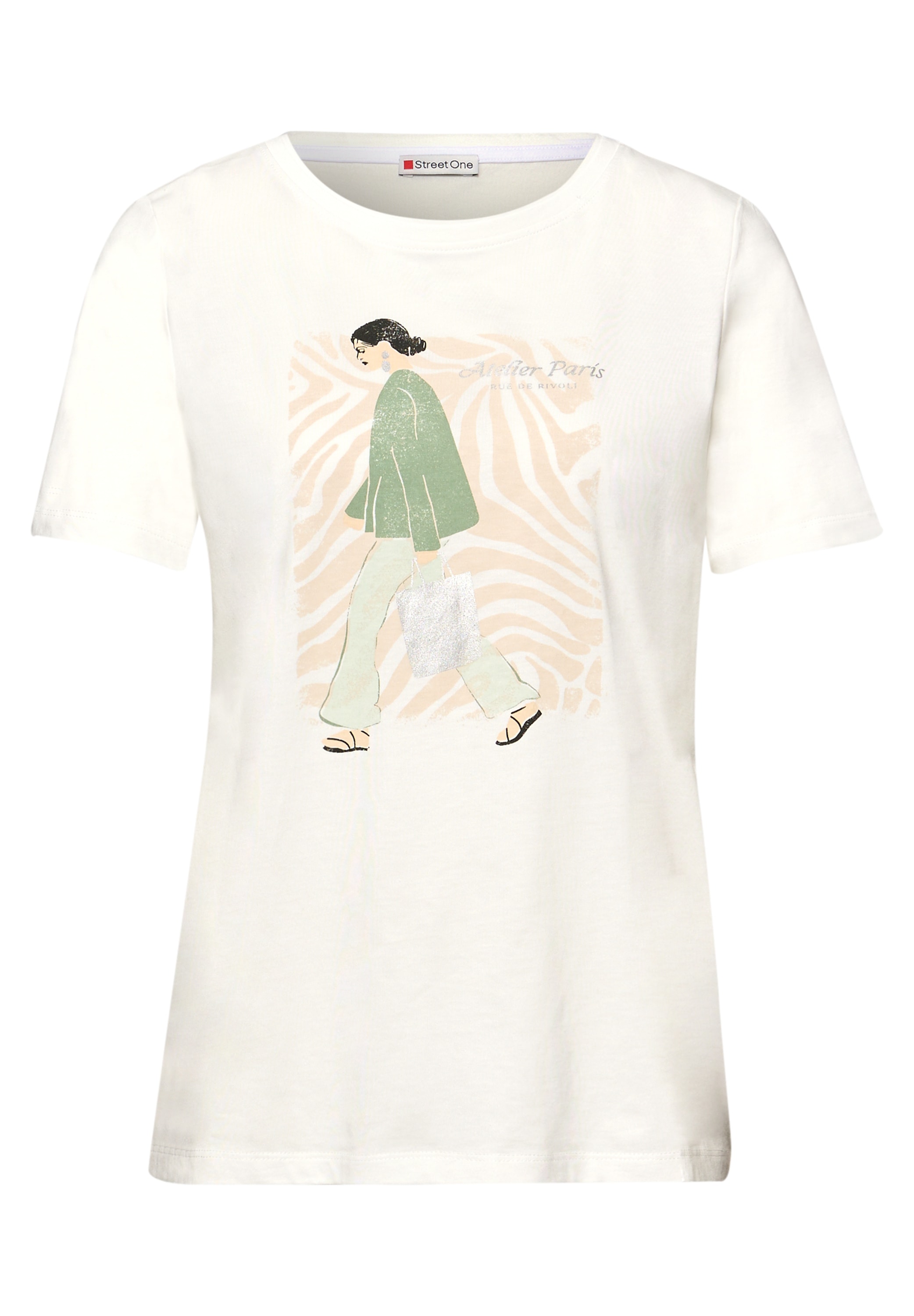 STREET ONE Print-Shirt im soften Baumwoll-Mix