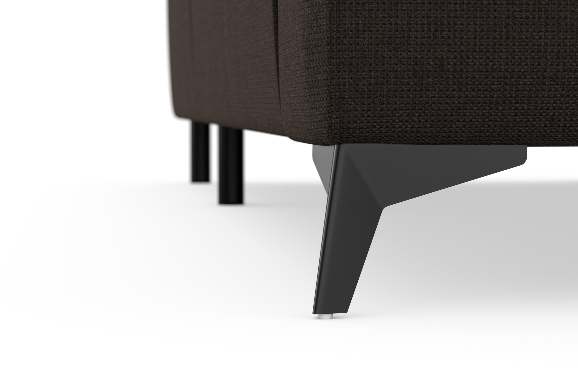 sit&more Ecksofa »Sinatra L-Form«, optinal mit Kopfteilverstellung und Armteilfunktion, Metallfüße