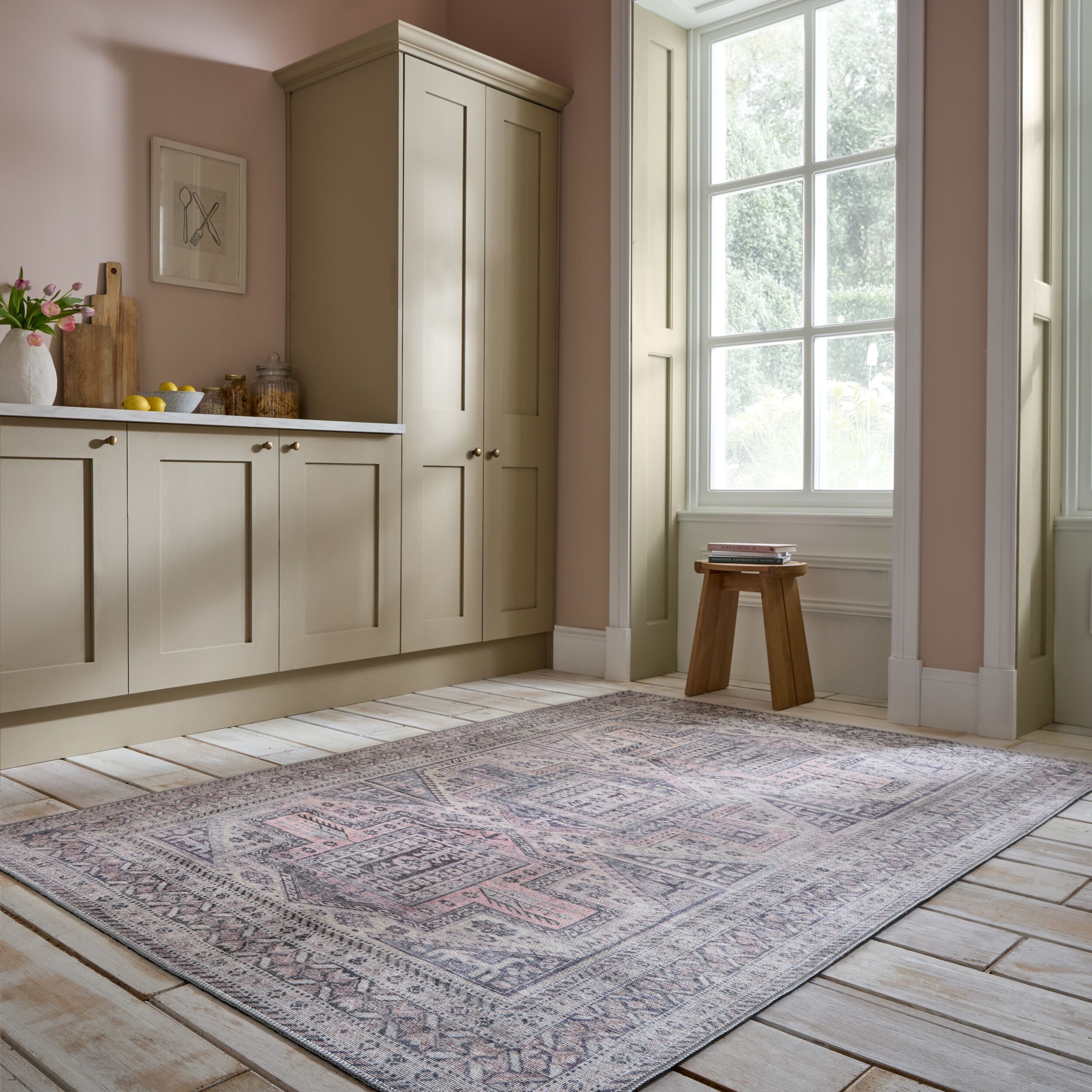 FLAIR RUGS Teppich "Otis" rechteckig 4 mm Höhe Waschbarer Traditioneller Te günstig online kaufen