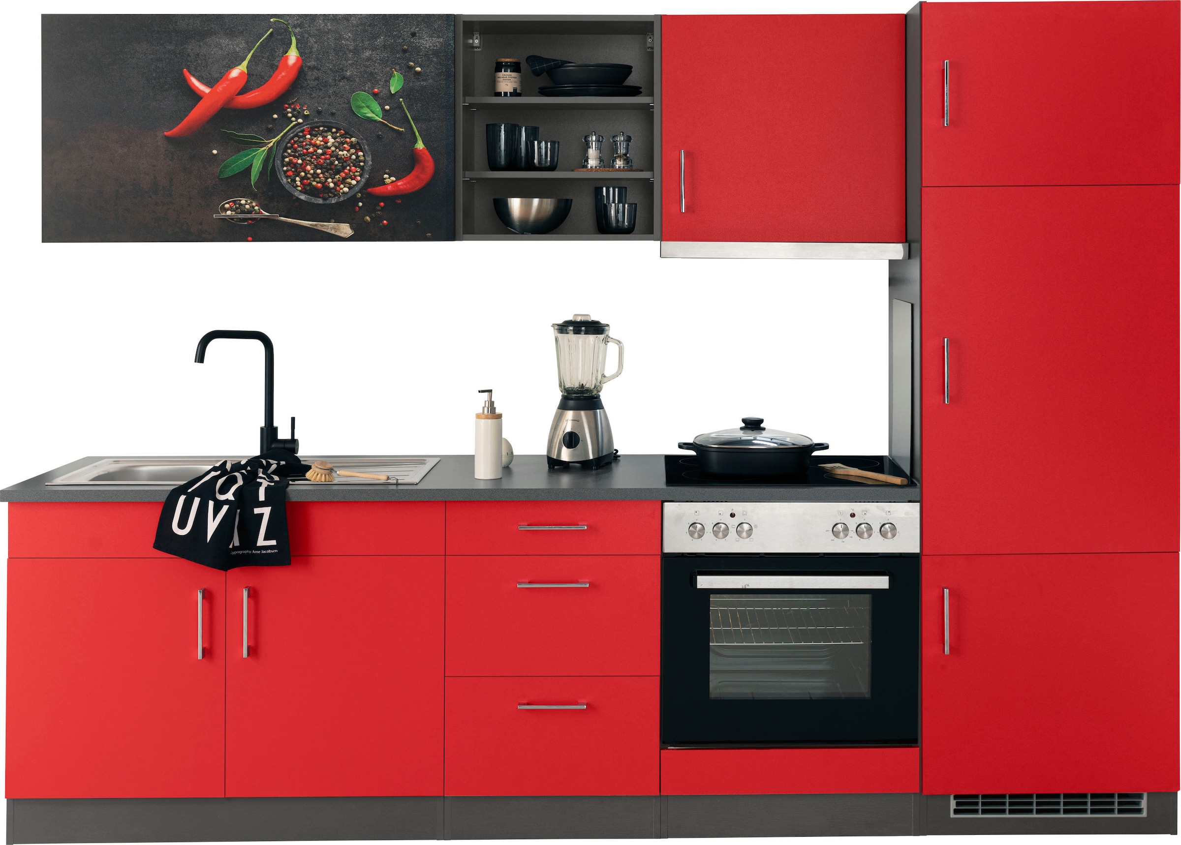 KOCHSTATION Küchenzeile "KS-Paris – Küchen mit einzigartigen Fotomotiven au günstig online kaufen