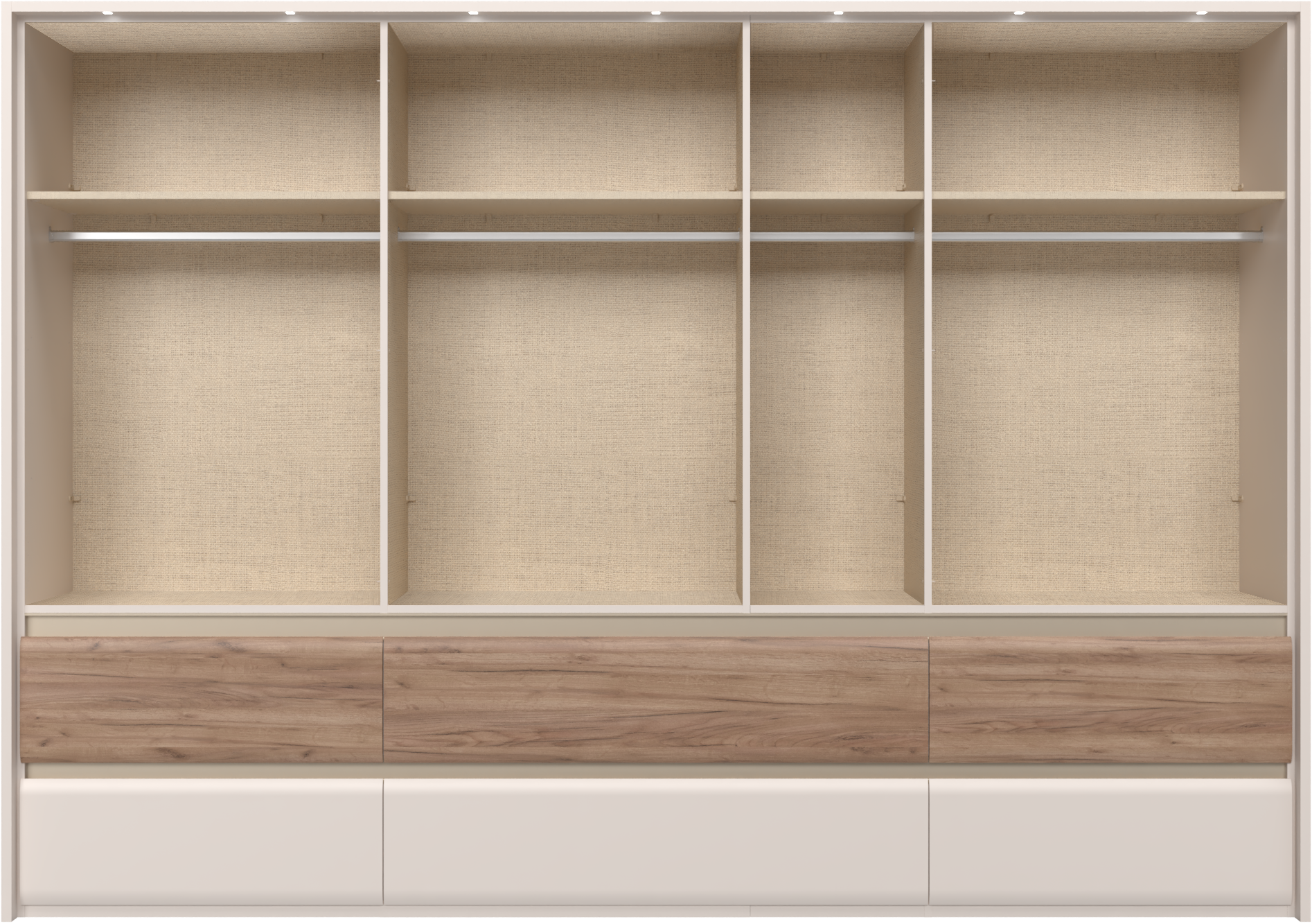 Thumbnail - Places of Style Kleiderschrank "Invictus, UV lackiert, FSC-zertifiziert, grifflose Optik", (abgerundete Schubladen aus M...