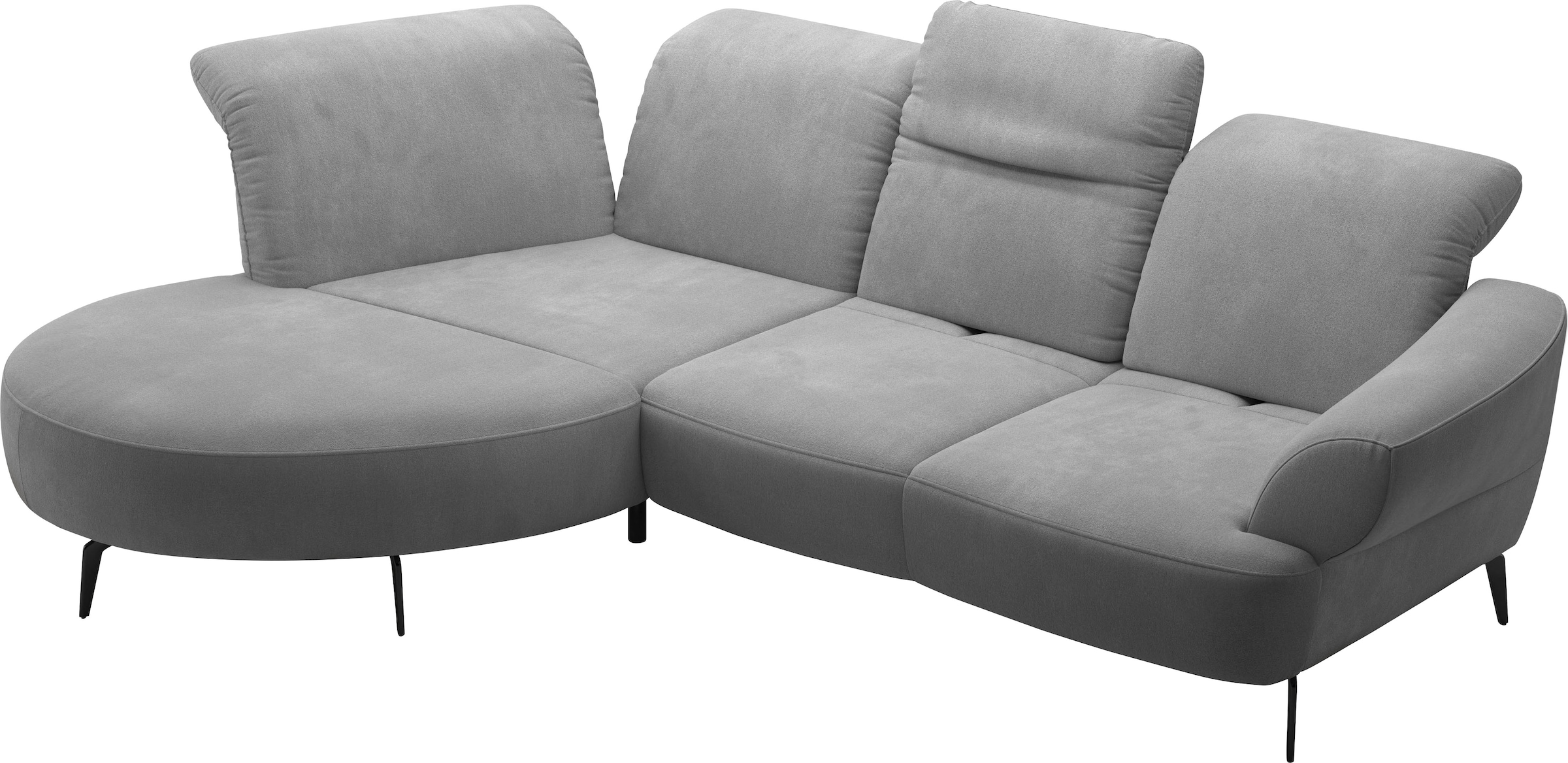 sit&more Ecksofa »Dance, L-Form, inkl. Sitztiefenverstellung«, inkl. Click&Seat, optional mit Kopfteilverstellung