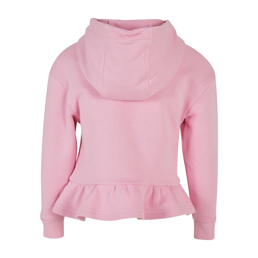 URBAN CLASSICS Kapuzensweatshirt »Urban Classics Damen Girls Organic Volants Hoody«, (1 tlg.)