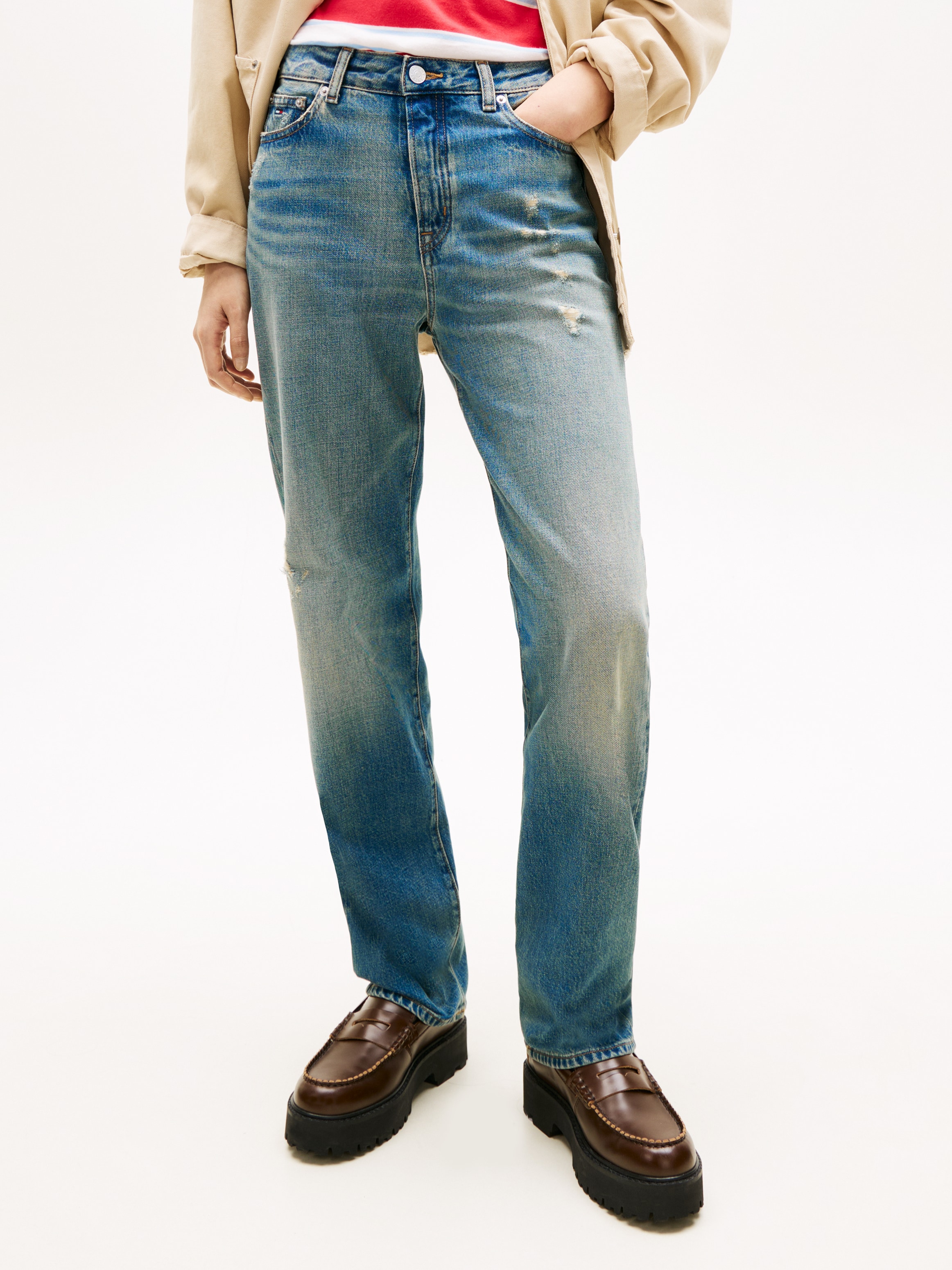 Tommy Jeans Straight-Jeans "KIRA MR SLIM STR CBF BJ2032" günstig online kaufen