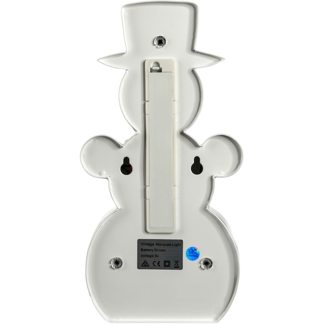 - 19 Wandlampe, 19 12x23 festverbauten LIGHTS Snowman »Snowman«, BAUR cm MARQUEE LEDs Tischlampe mit flammig-flammig, LED Dekolicht |