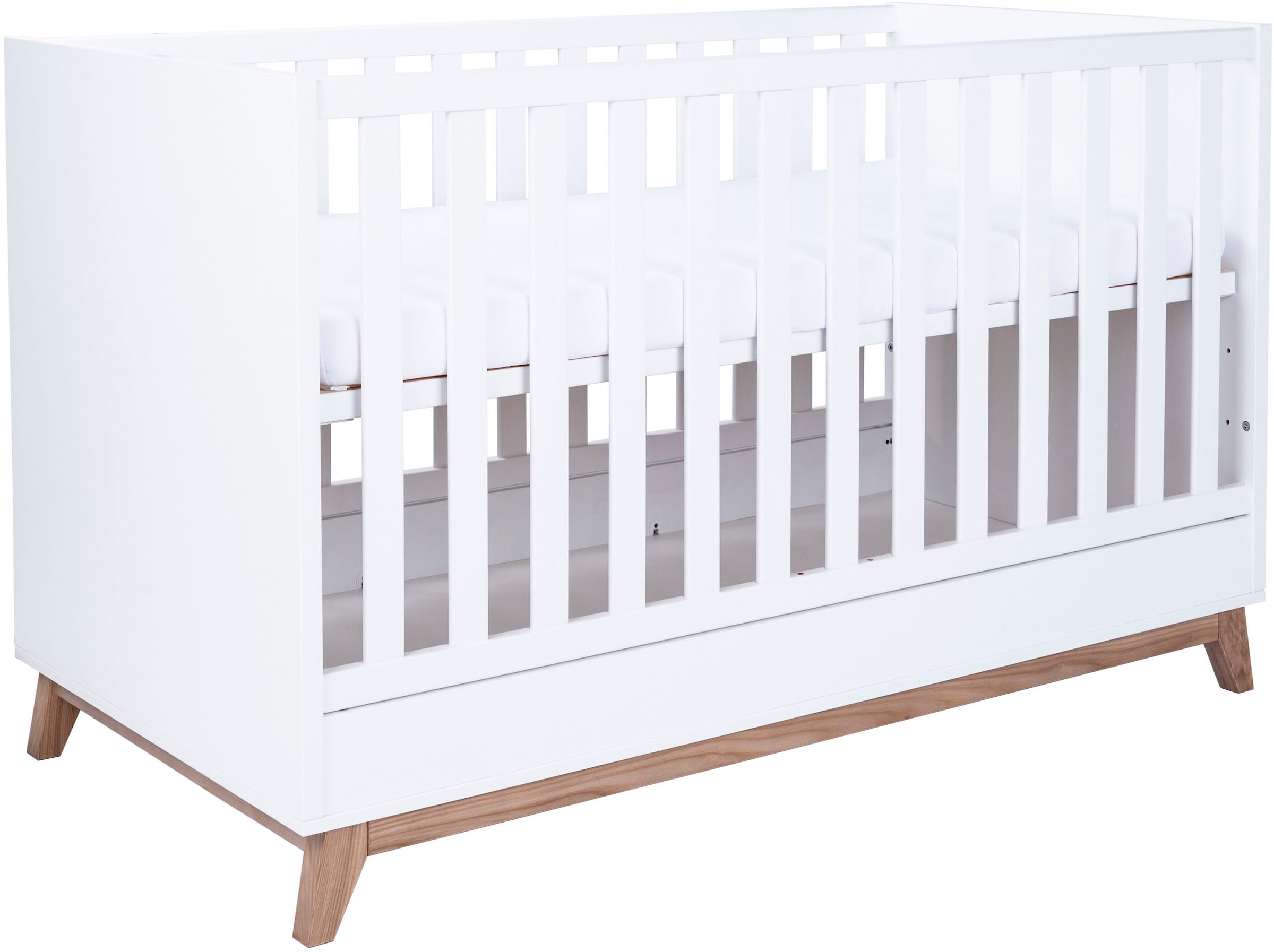 arthur berndt Babymöbel-Set »Babyzimmer Set »Lina« 3-teilig«, (Spar-Set, 3 tlg., Das Set besteht aus Kleiderschrank, Kinderbett und Wickelkommode)